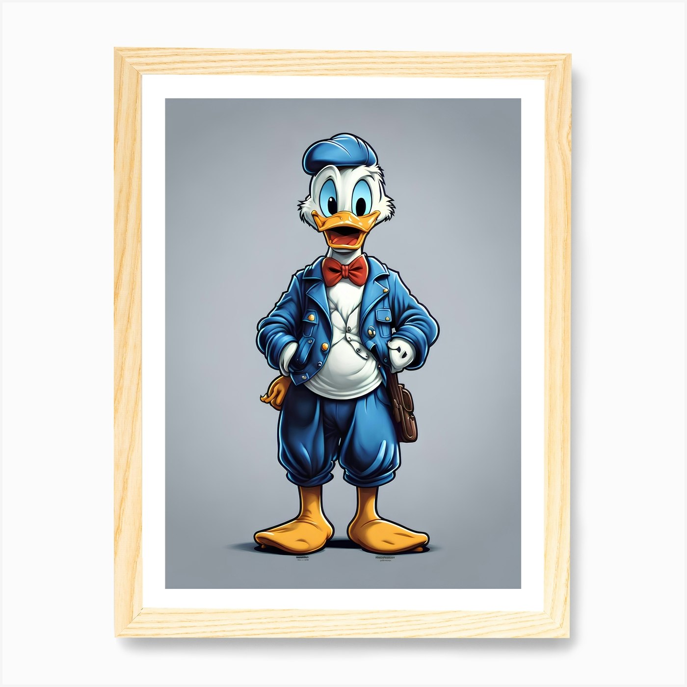Donald Duck 1 Art Print Framed Wall Art Poster Canvas Print Picture - Picture 4 of 4