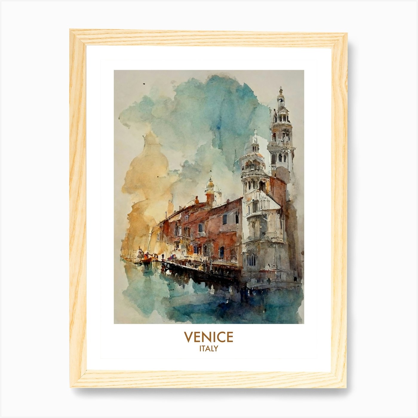 Venice (Italy) 5x7 Watercolor Print – Lilyvine Design