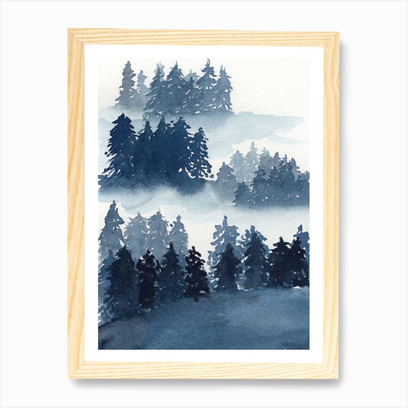 Misty Forest Art Print By Kayla Jacunski Fy Misty Forest Art Print By Kayla Jacunski Fy