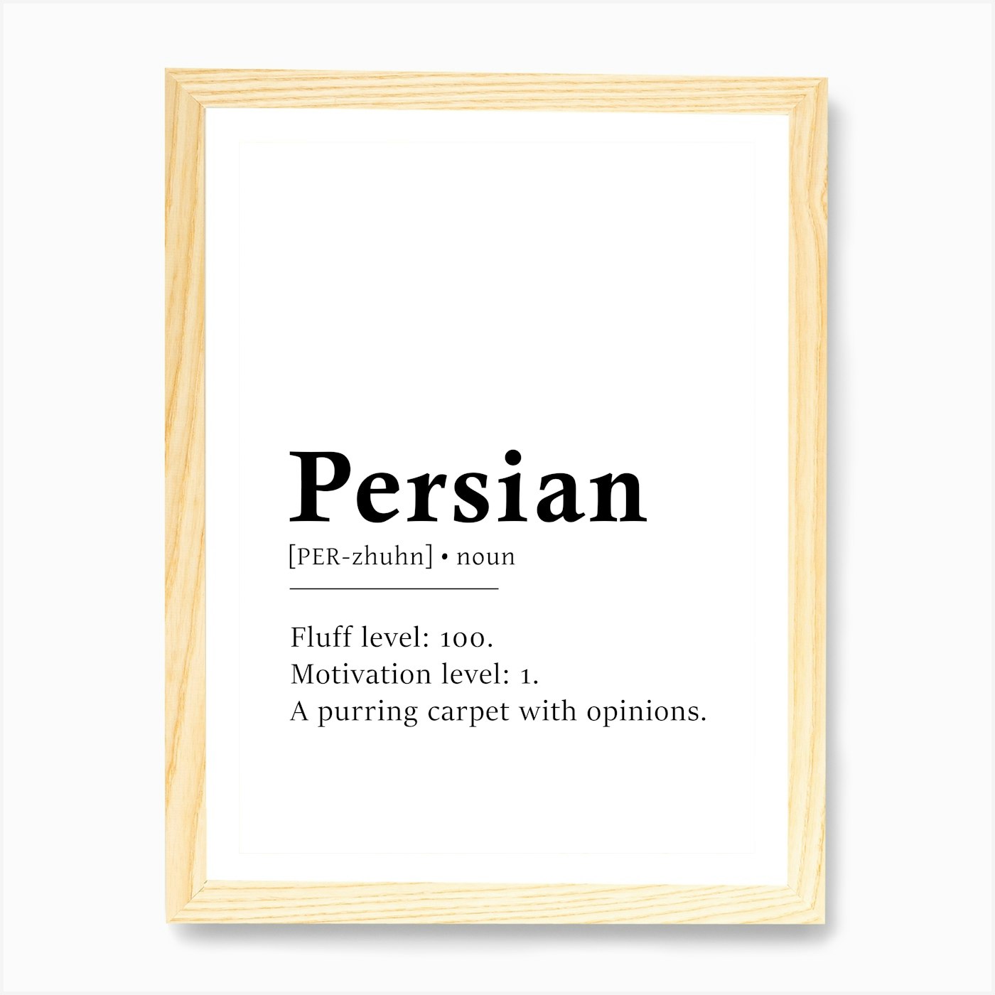 Persian Definition Poster - Diction Framed Wall Art Poster Canvas Print Picture - Picture 4 of 4