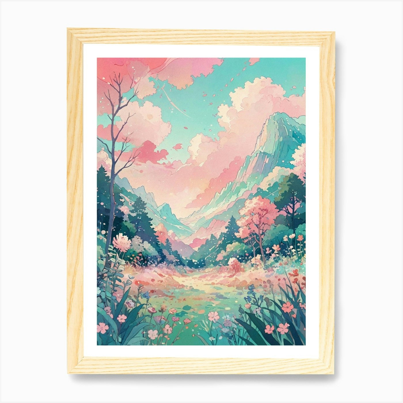 Cherry Blossoms 11 Art Print Framed Framed Wall Art Poster Canvas Print Picture - Picture 4 of 4