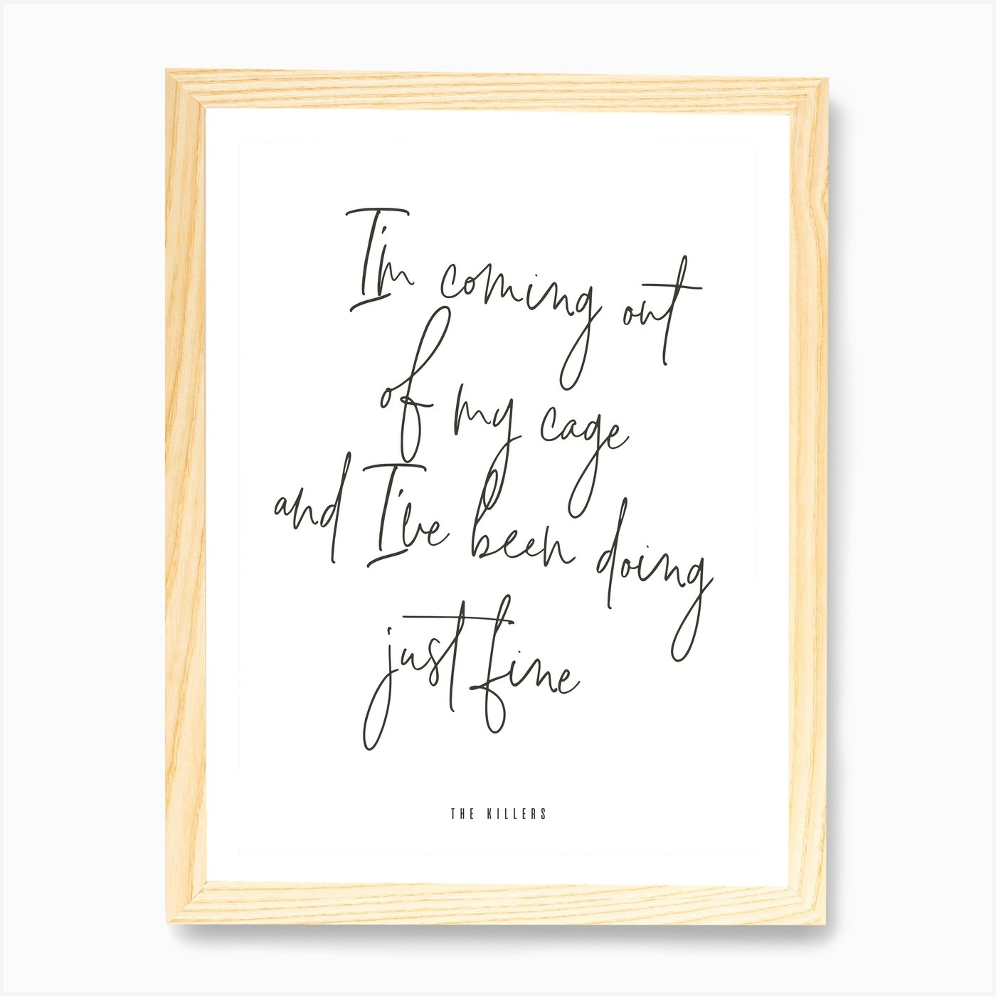 græsplæne Rund gullig I'm Coming Out Of My Cage Wall Art Print | Fast shipping | Fy