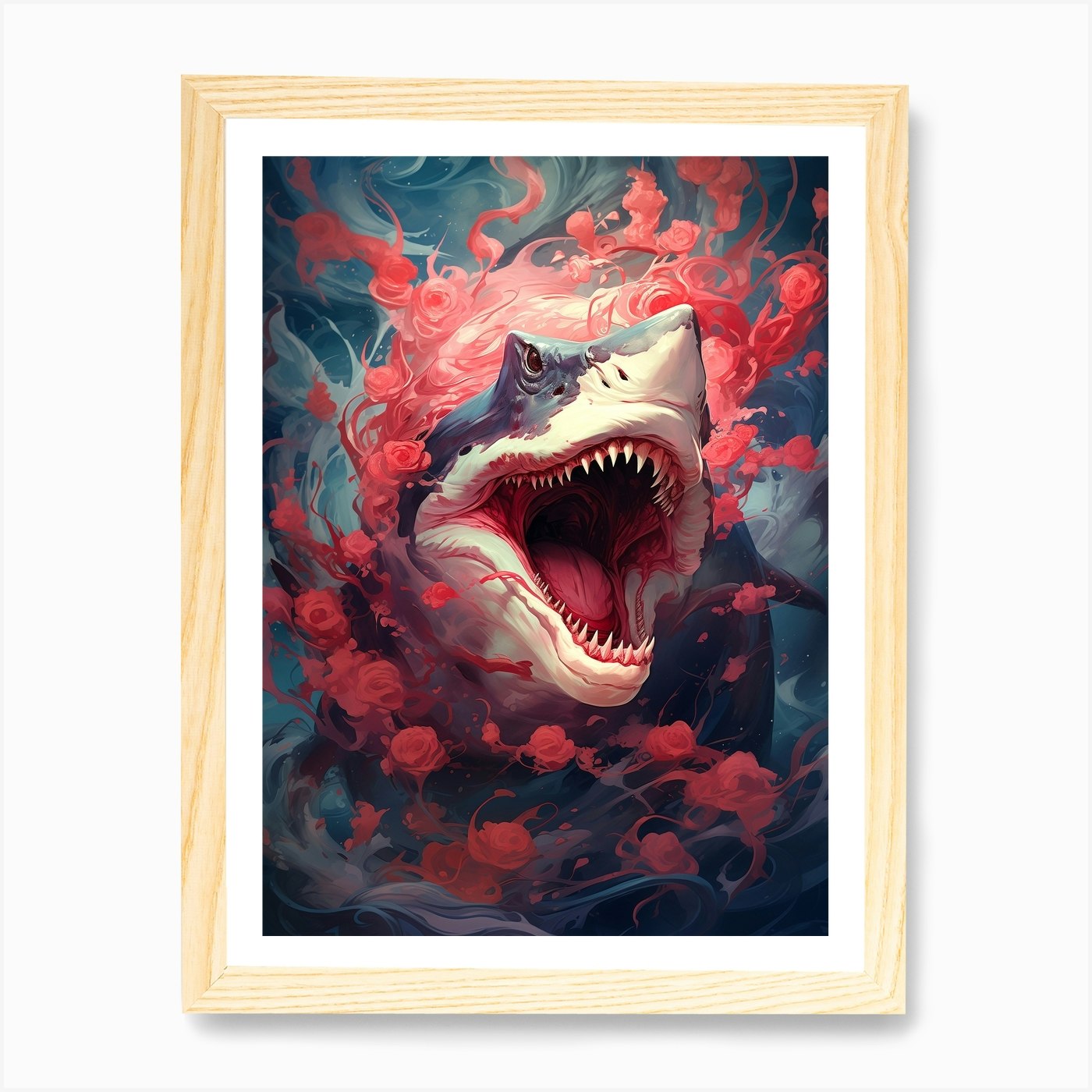 Tiger Shark Art Print by breiana - Fy