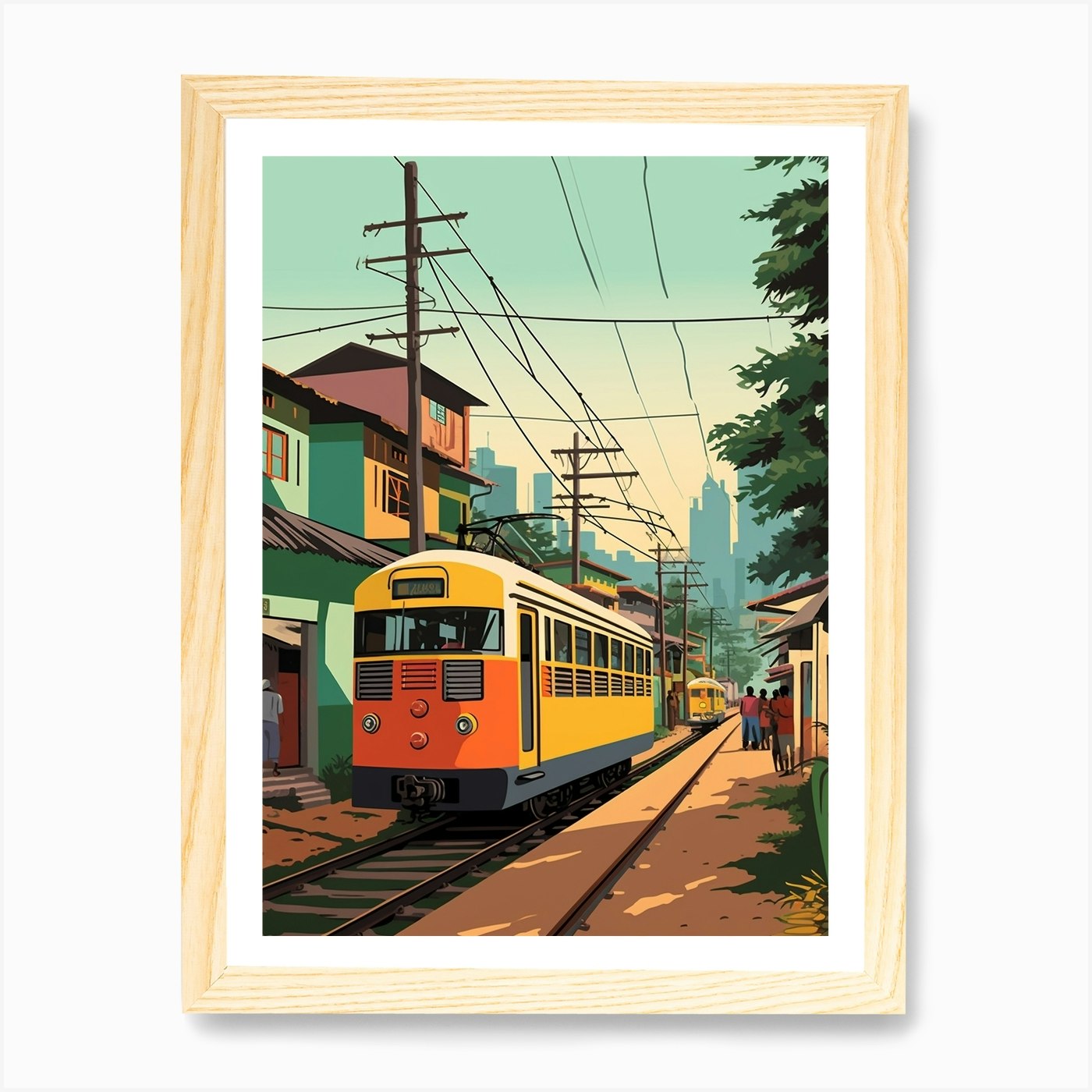 Bangladesh 2 Travel Illustration Ar Framed Wall Art Poster Canvas Print Picture - Picture 4 of 4