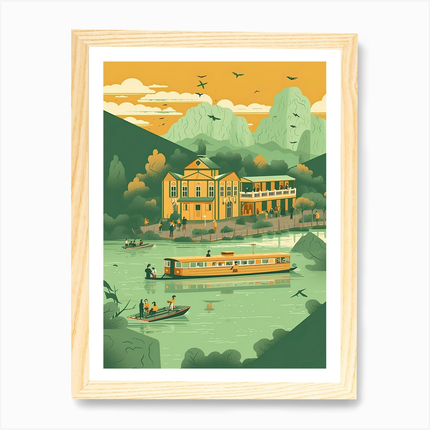 Chattagram Bangladesh Travel Illust Framed Wall Art Poster Canvas Print Picture - Picture 4 of 4