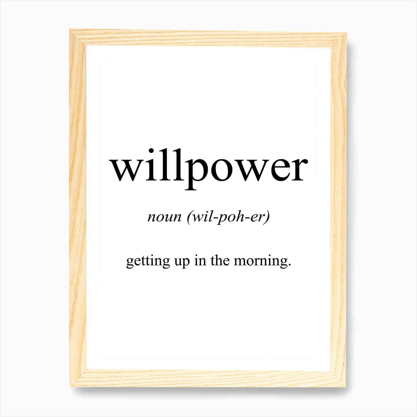 what is the meaning of willpower in one word