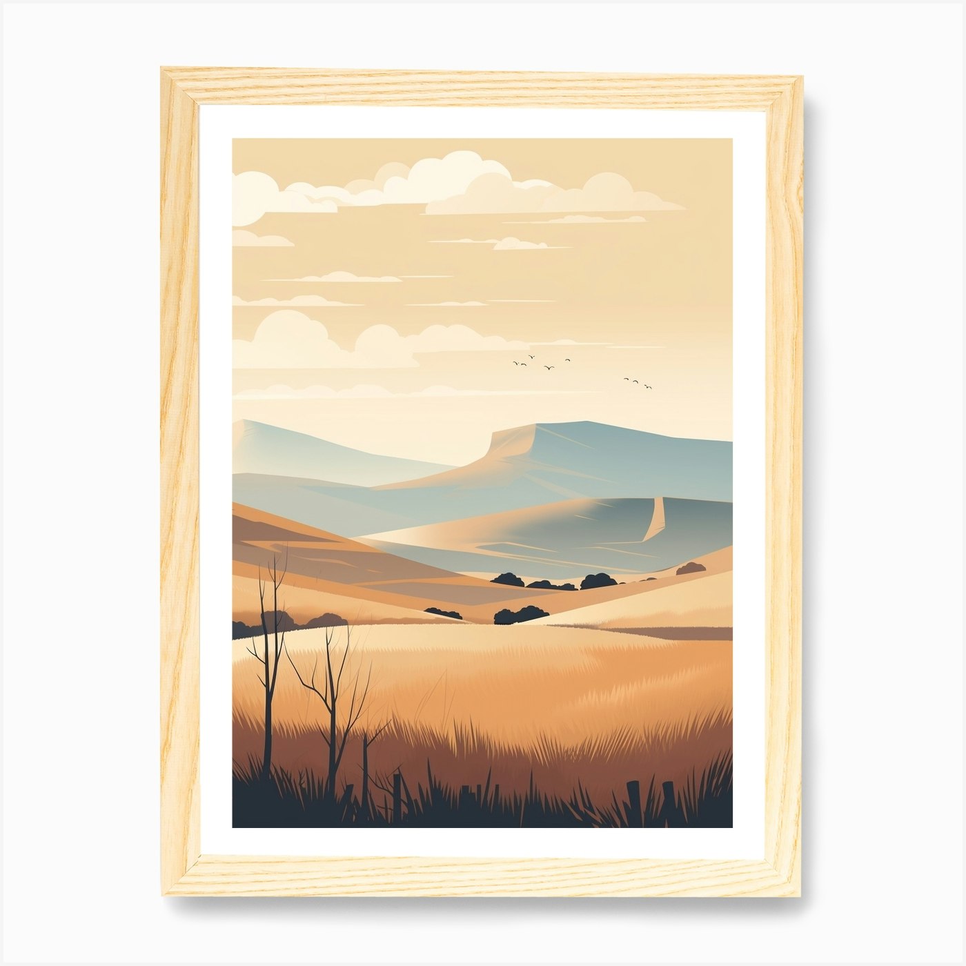 Brecon Beacons National Park Wales Framed Wall Art Poster Canvas Print Picture - Picture 4 of 4