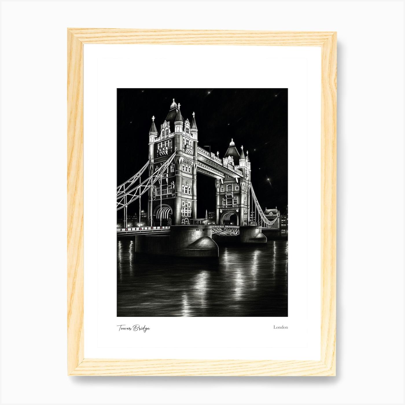 Tower Bridge London Drawing by kenneth Marsden | Saatchi Art
