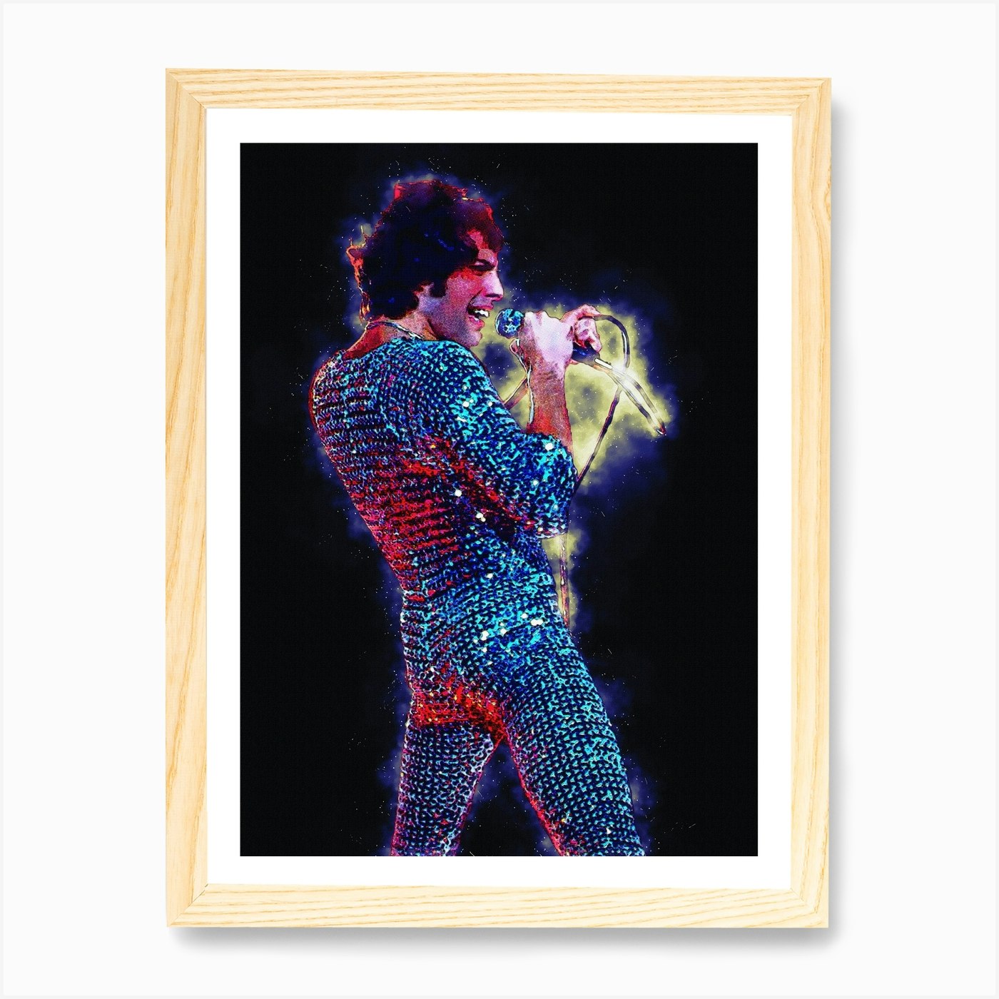 Spirit Of Freddie Mercury In Rock Art Print by Gunawan.Rb - Fy