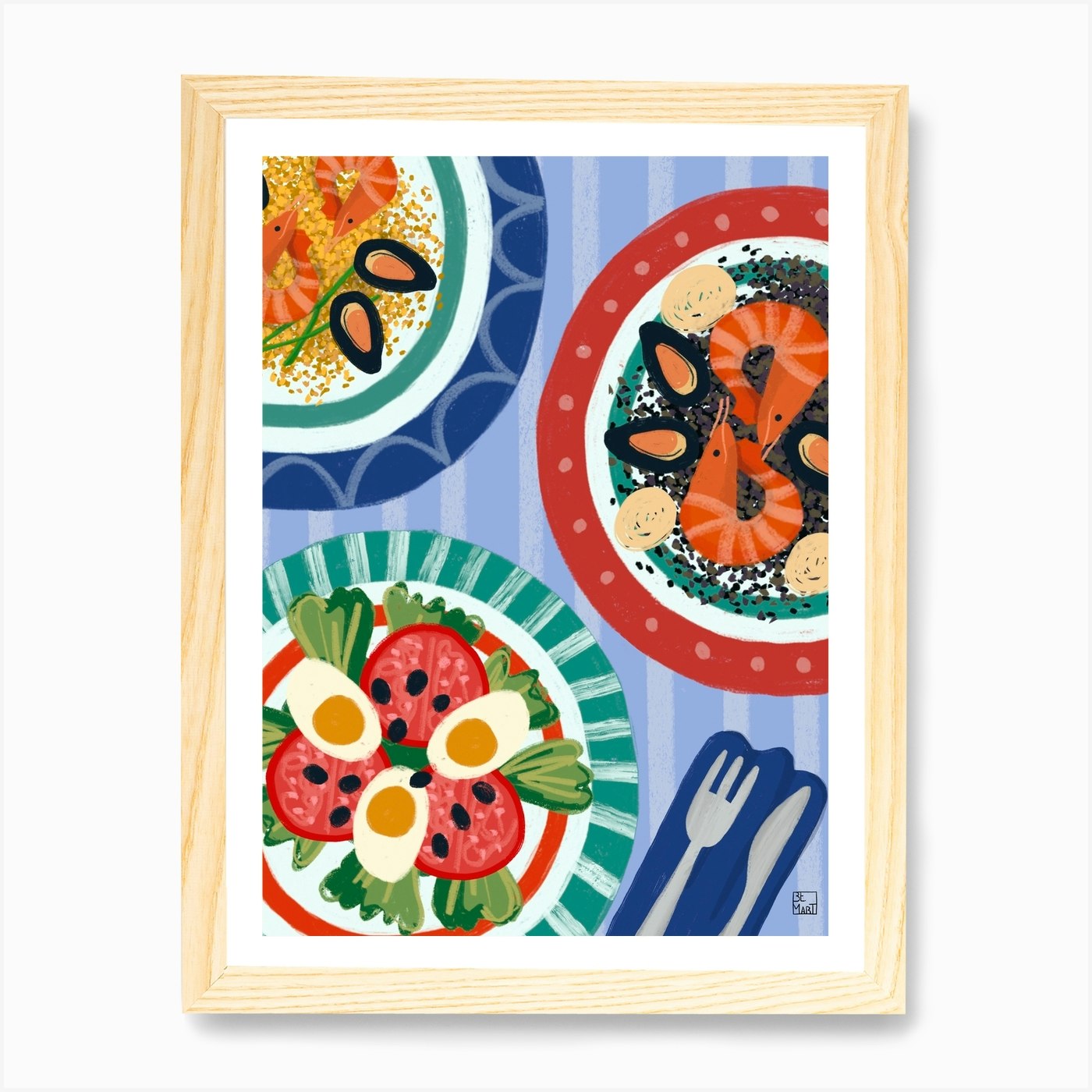 Paella Art Print by Be Martt - Fy