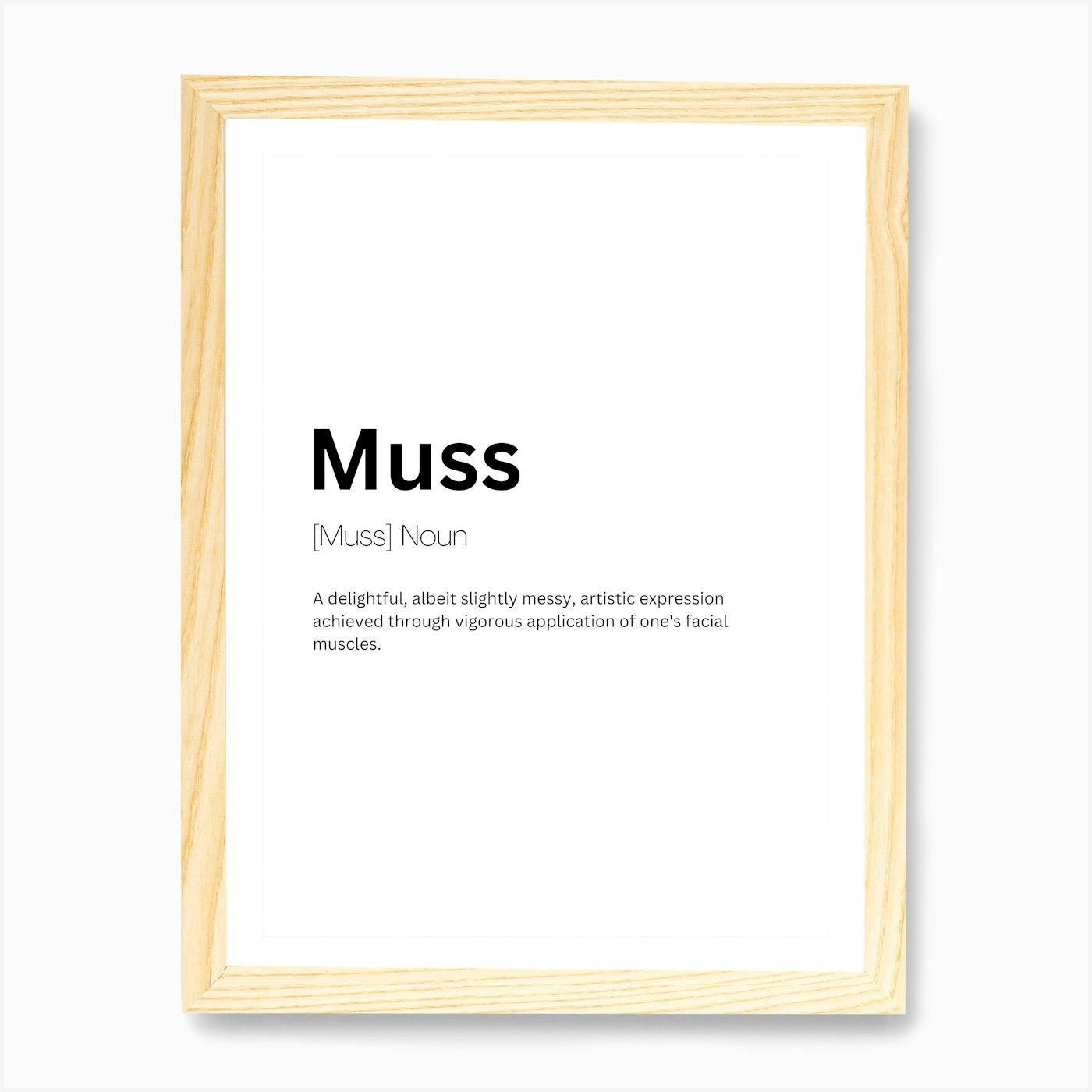 Muss Definition Meaning Art Print F Framed Wall Art Poster Canvas Print Picture - Picture 4 of 4