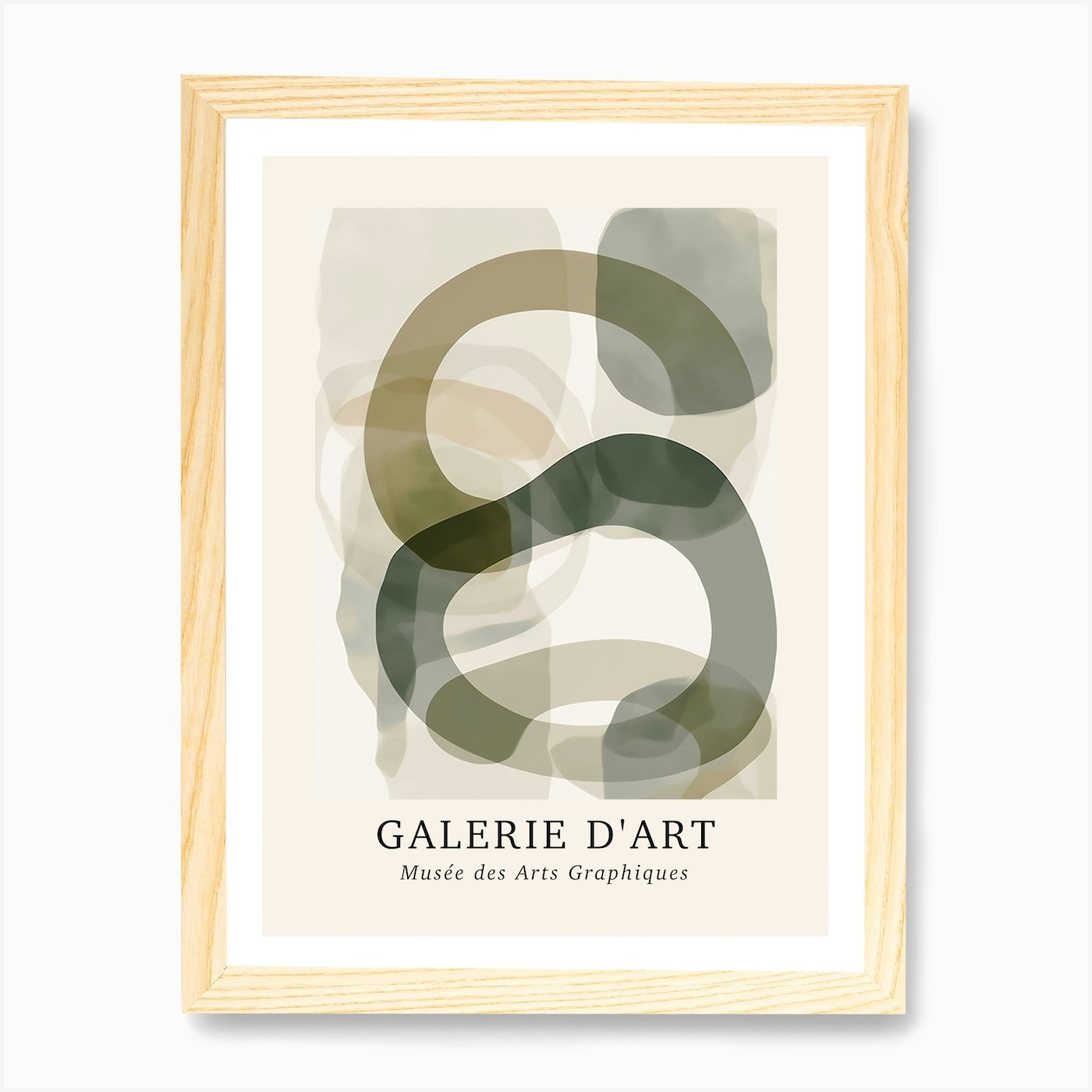Galerie D'Art Abstrakt Abstrakt Cir Gerahmtes Wandbild Poster Leinwanddruck Bild - Bild 4 von 4
