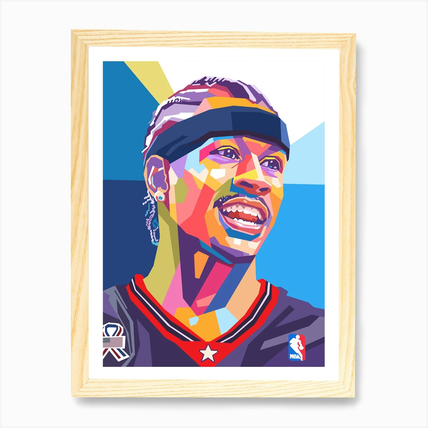 Allen Iverson art Art Print Framed Wall Art Poster Canvas Print Picture