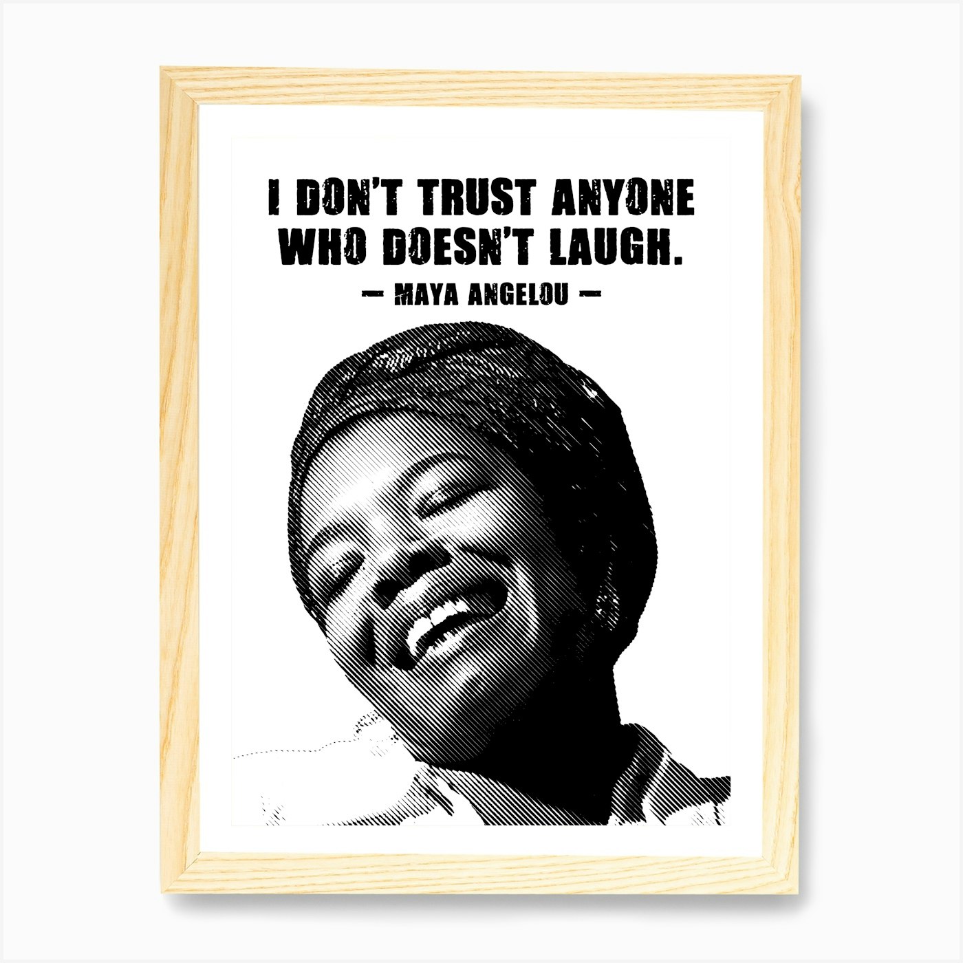 Maya Angelou American Activist Quot Framed Wall Art Poster Canvas Print Picture - Picture 4 of 4