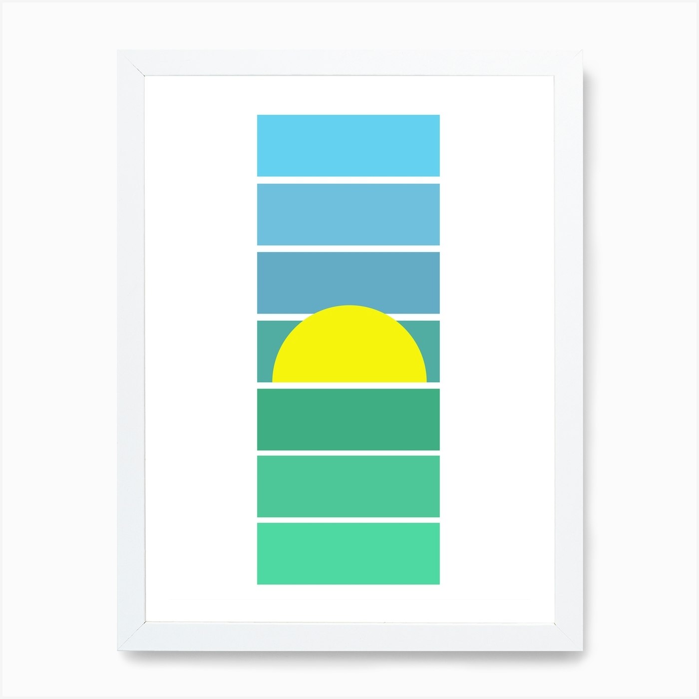 Sunrise Art Print Framed Wall Art Poster Canvas Print Picture - Picture 3 of 4