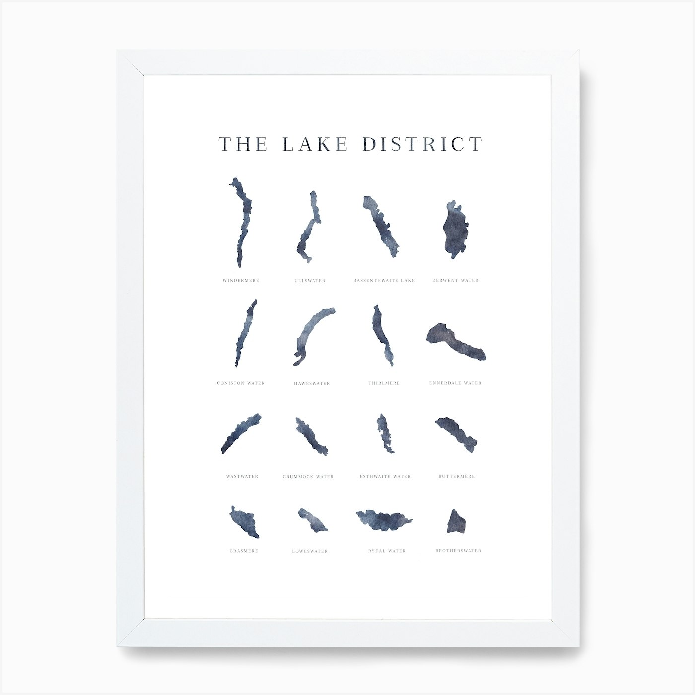 Lakes Of The Lake District Art Prin Framed Wall Art Poster Canvas Print Picture - Picture 3 of 4