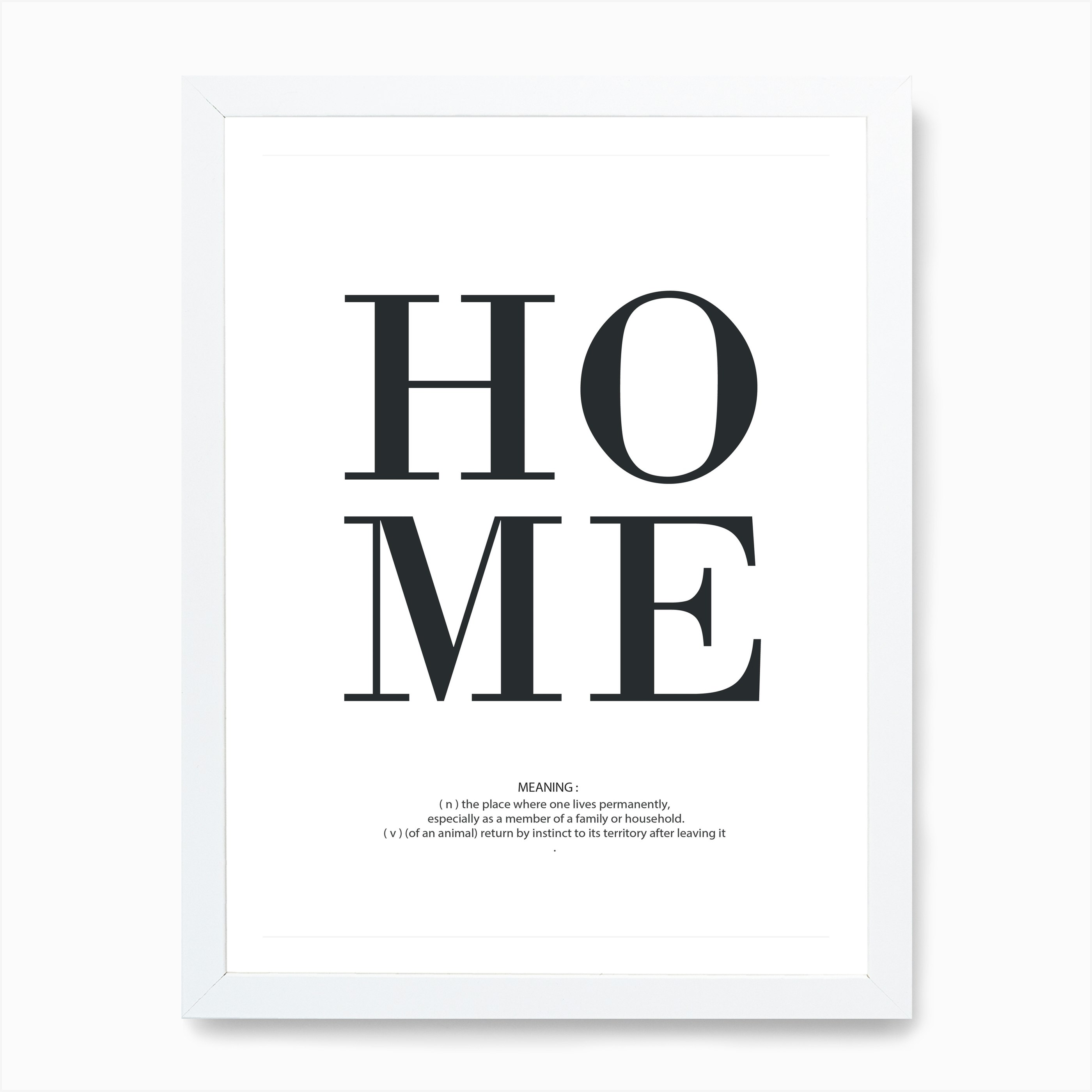 Home Meaning Wall Art Print Free Shipping Fy