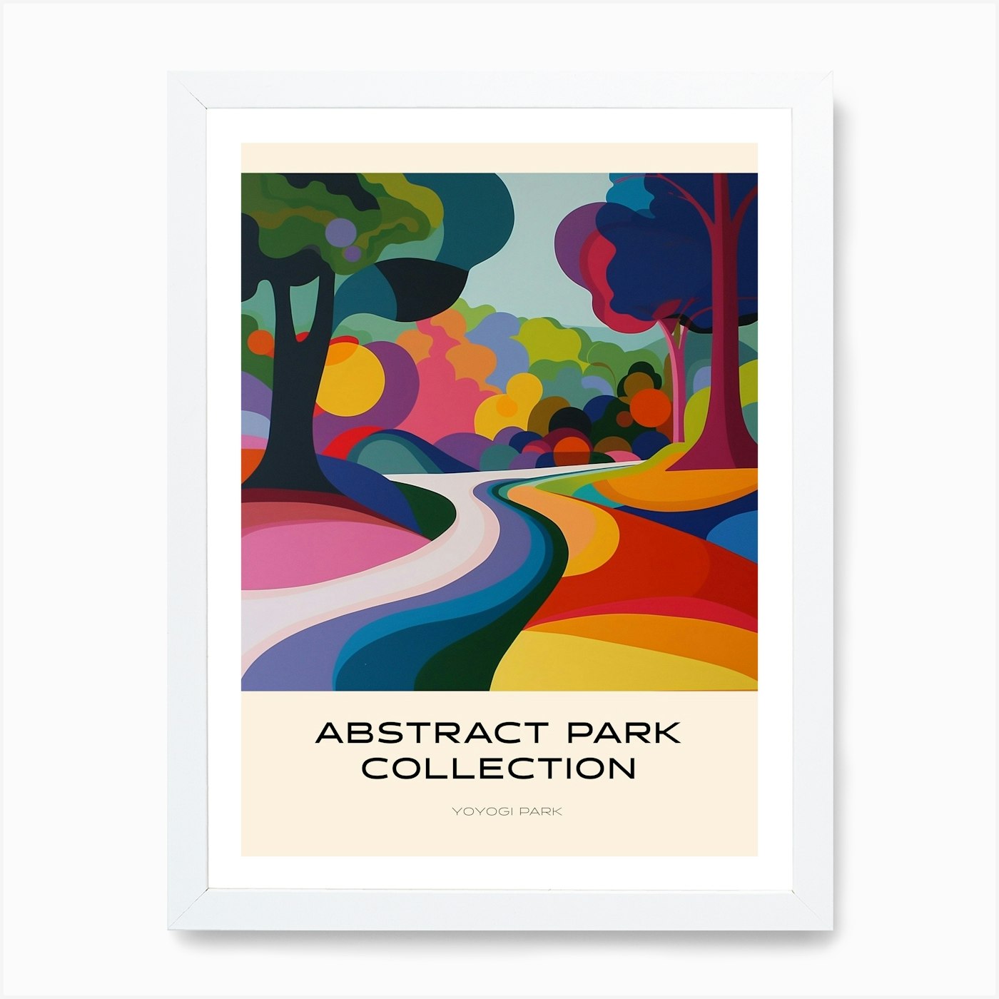 Póster de la colección abstracta del parque Yoy enmarcado arte de pared póster lienzo impresión cuadro - Imagen 3 de 4