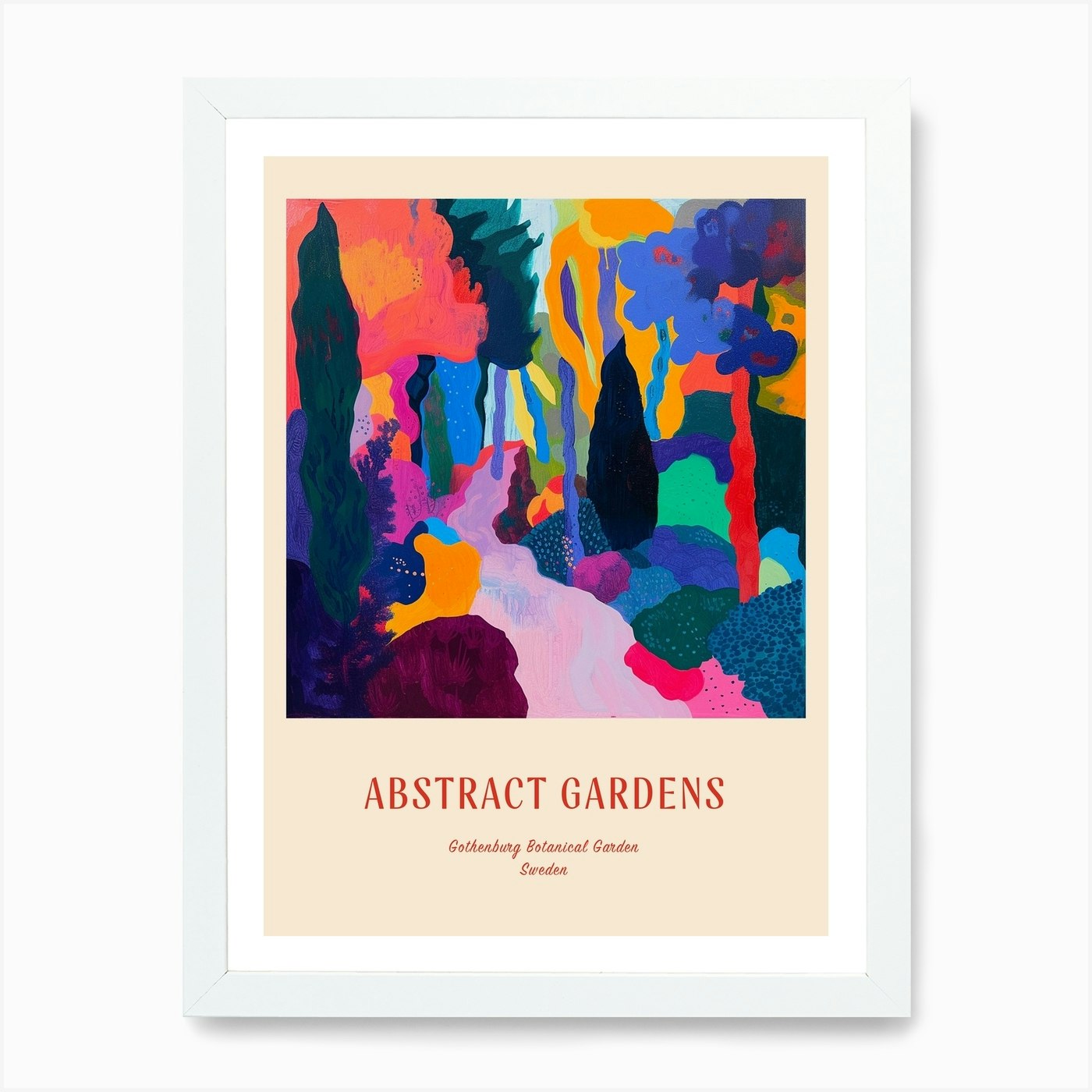 Colourful Gardens Gothenburg Botani Framed Wall Art Poster Canvas Print Picture - Picture 3 of 4