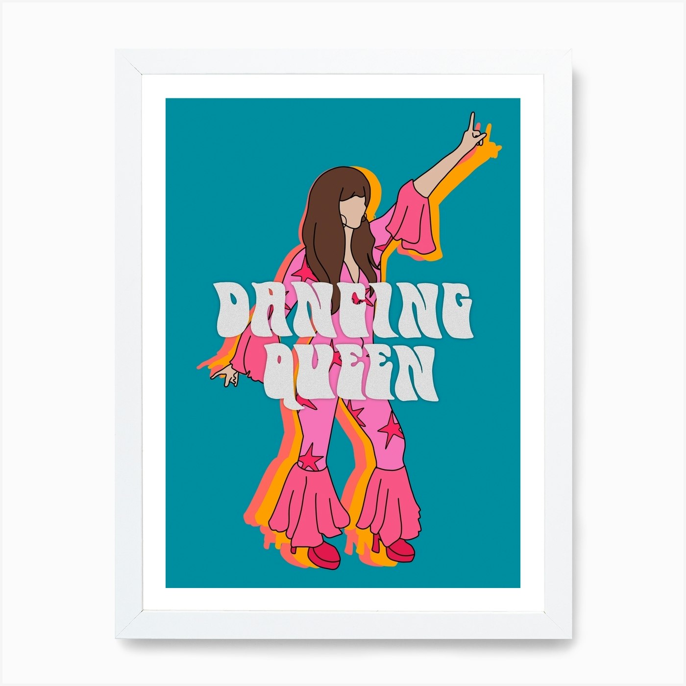 Dancing Queen, Abba Art Print by Twisted Rebel Designs - Fy