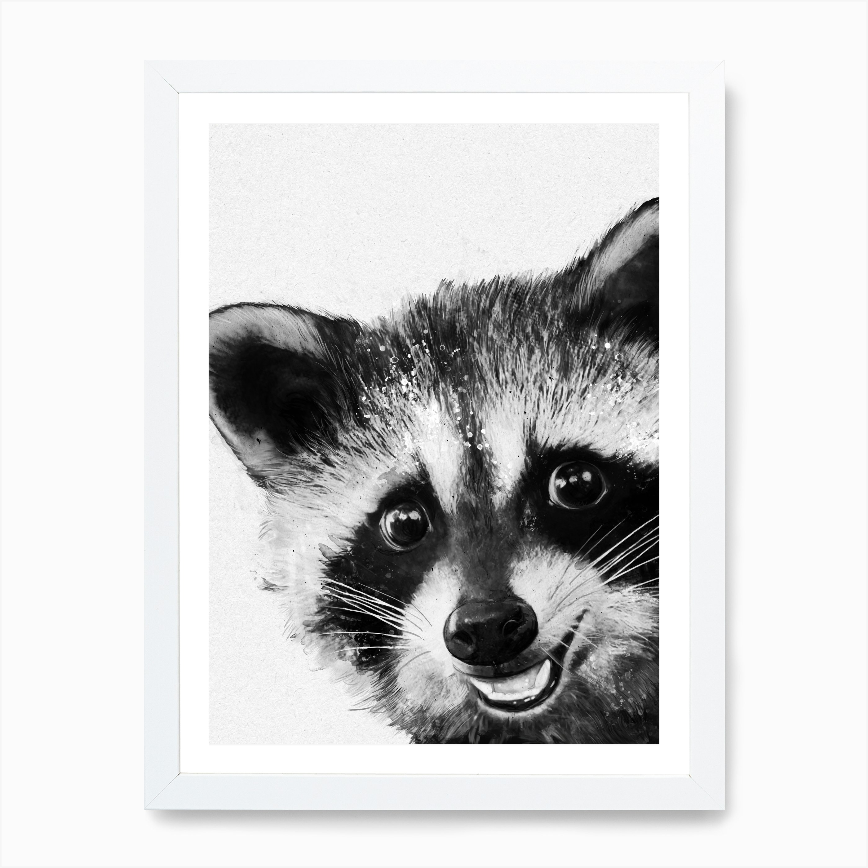 Raccoon Art Print | Free Shipping | Fy