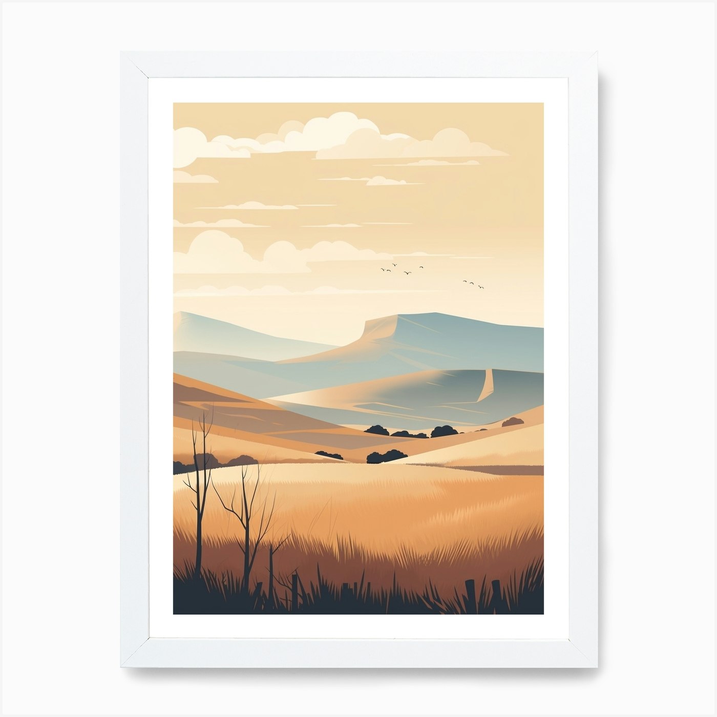 Brecon Beacons National Park Wales Framed Wall Art Poster Canvas Print Picture - Picture 3 of 4