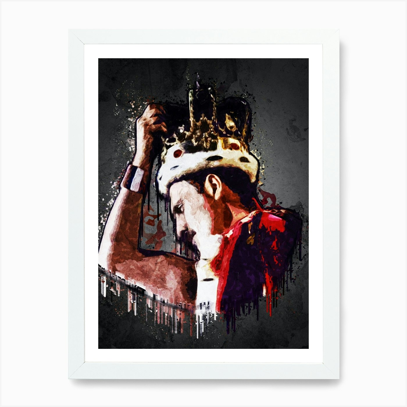 Freddie Mercury Potrait Art Print by Gunawan.Rb - Fy