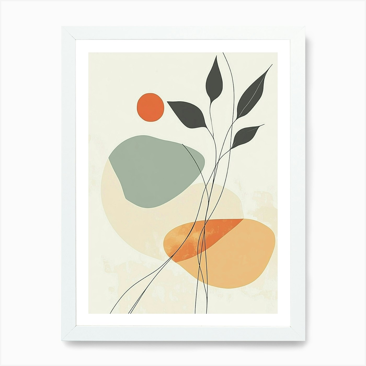 Abstract Painting 228 Art Print Framed Wall Art Poster Canvas Print Picture - Picture 3 of 4