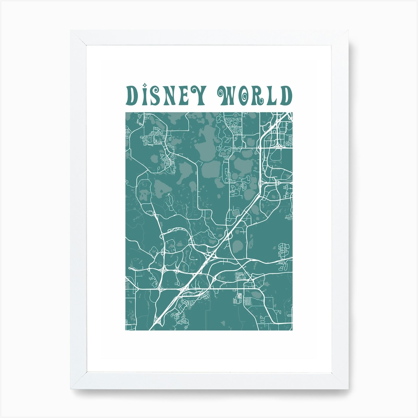 Disney Oven Mitt - Walt Disney World Map