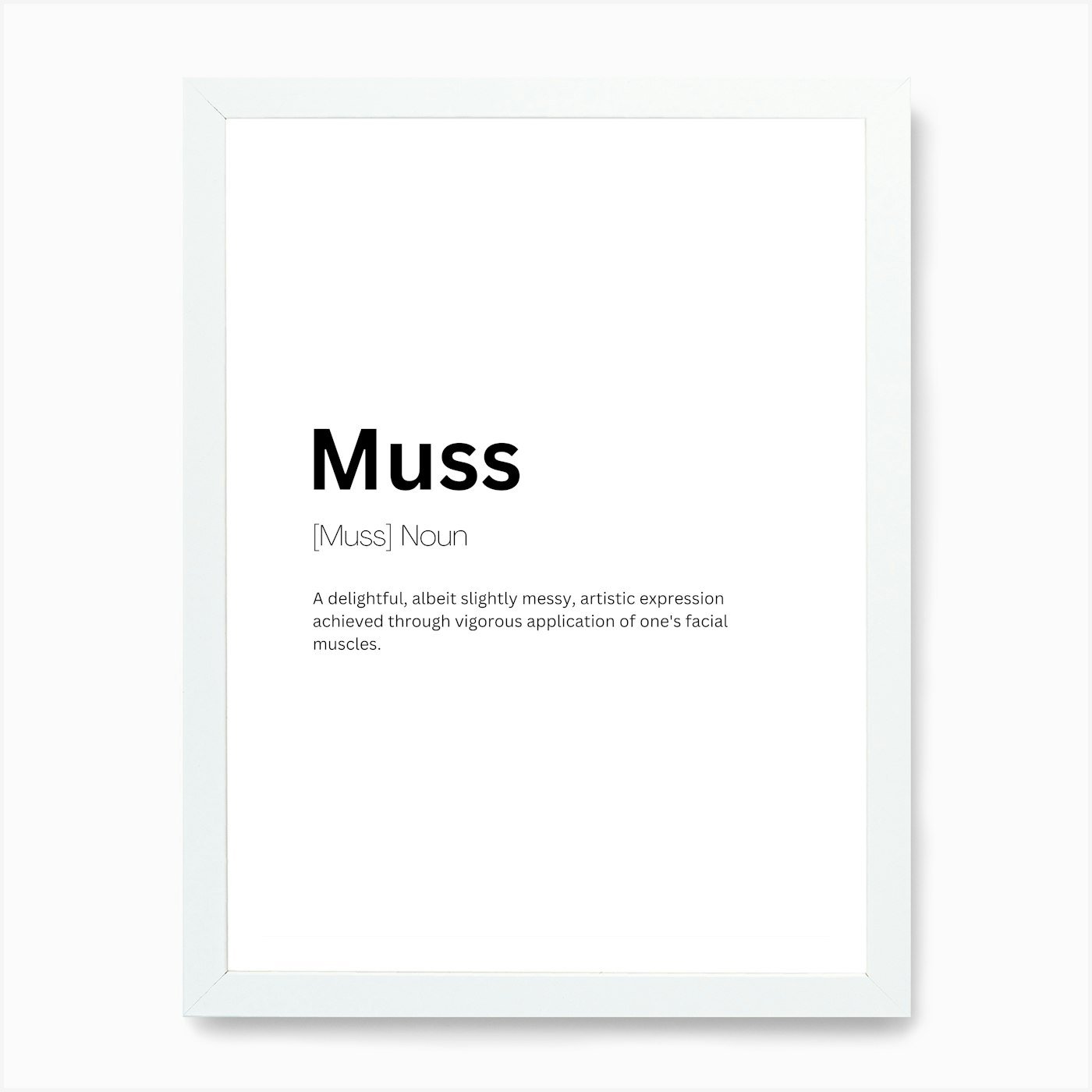 Muss Definition Meaning Art Print F Framed Wall Art Poster Canvas Print Picture - Picture 3 of 4