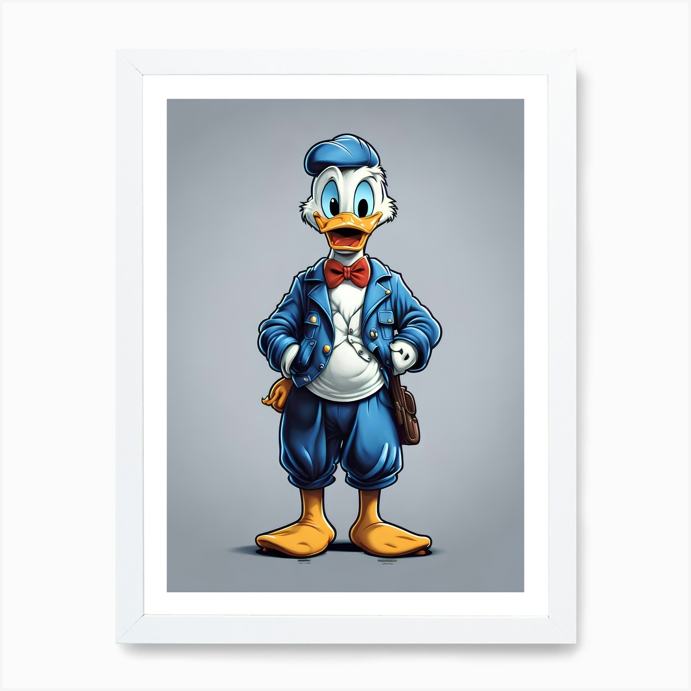 Donald Duck 1 Art Print Framed Wall Art Poster Canvas Print Picture - Picture 3 of 4