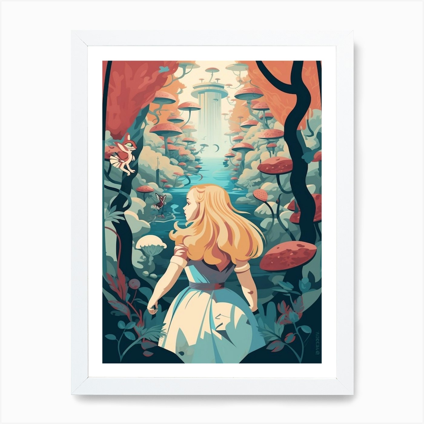 Alice In Wonderland Dreamland Art Print by Print Cult - Fy