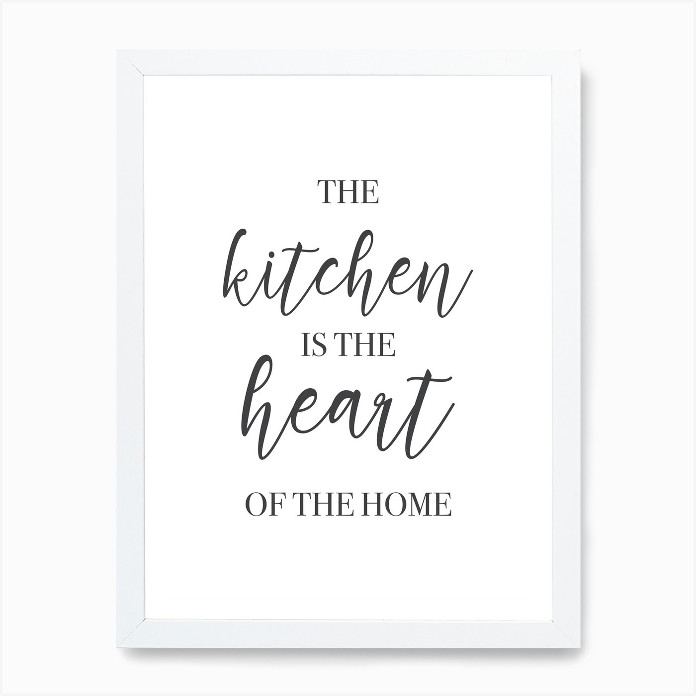 The Kitchen Is The Heart Of The Home Art Print By Mambo Fy