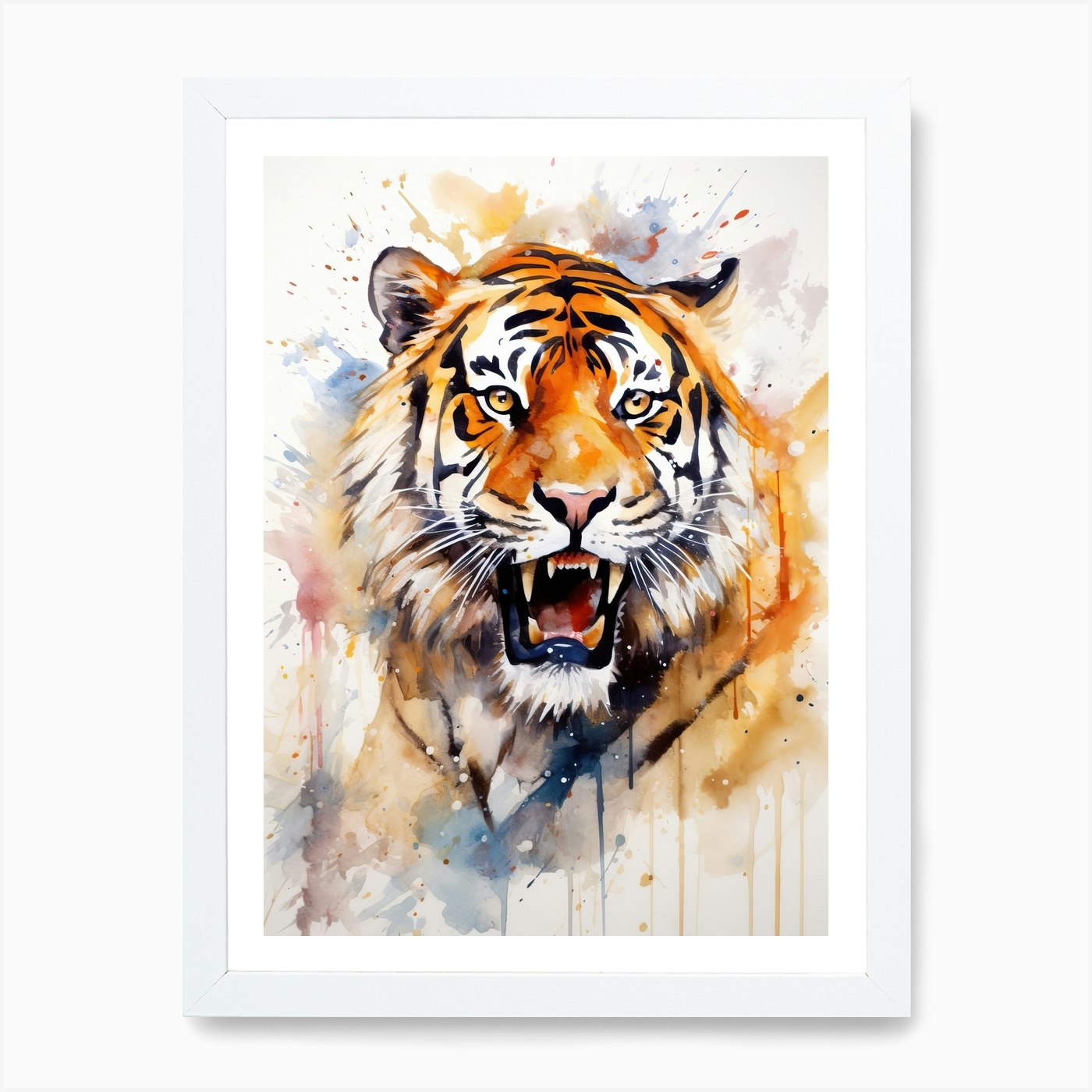 Watercolor Tiger T-shirt- 1 Graphic by raqibul_graphics · Creative