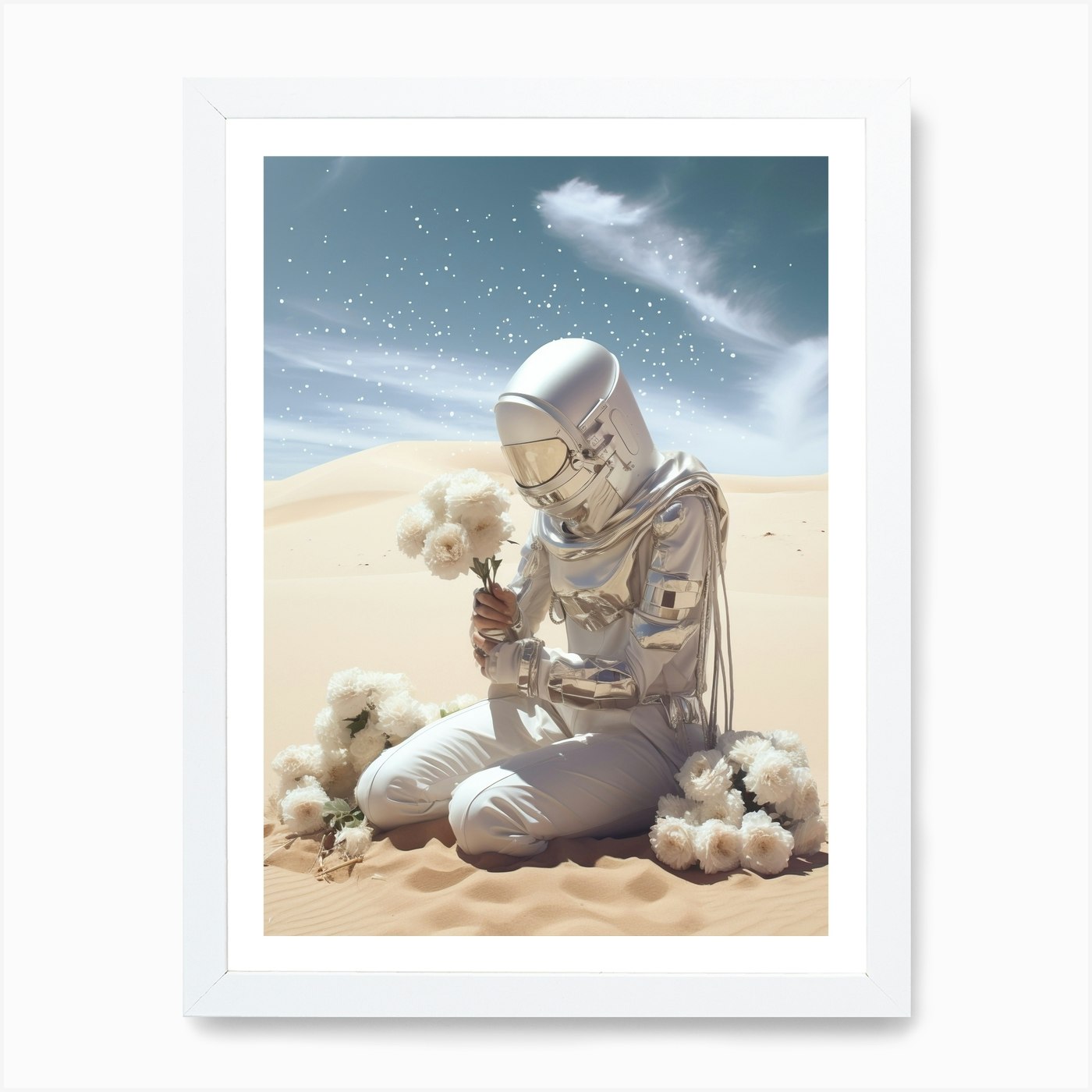 Surreal Art Spaceman Art Astronaut Colorful Art 