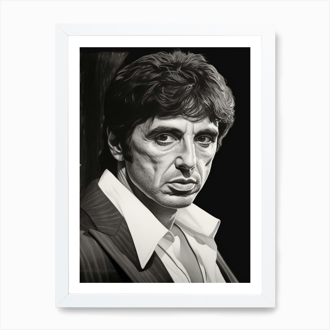 Gangster Art Tony Montana Scarface 4 Art Print by Print Cult - Fy