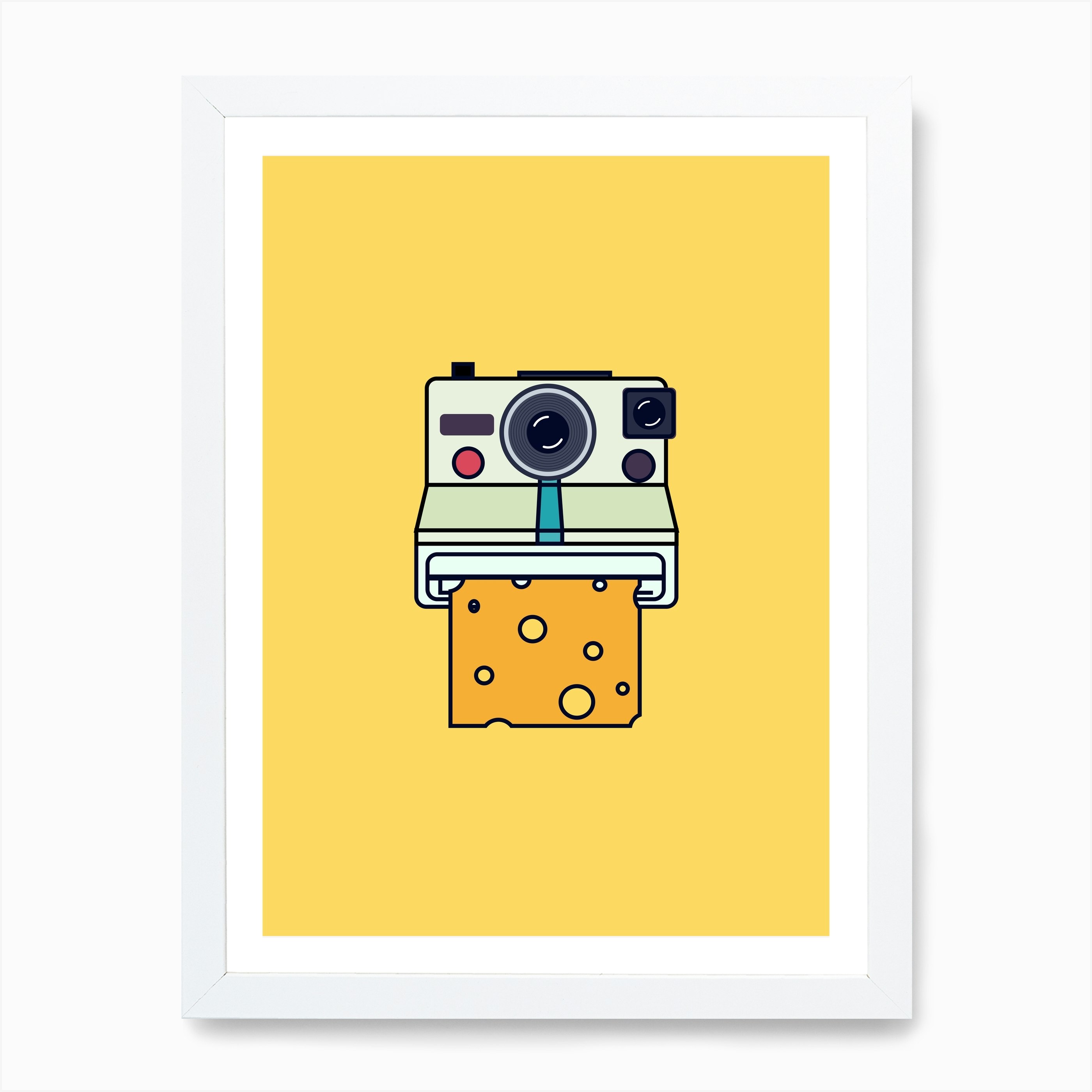 Say Cheese Yellow Art Print By Quite Literally Fy Say Cheese Yellow Art Print By Quite Literally Fy