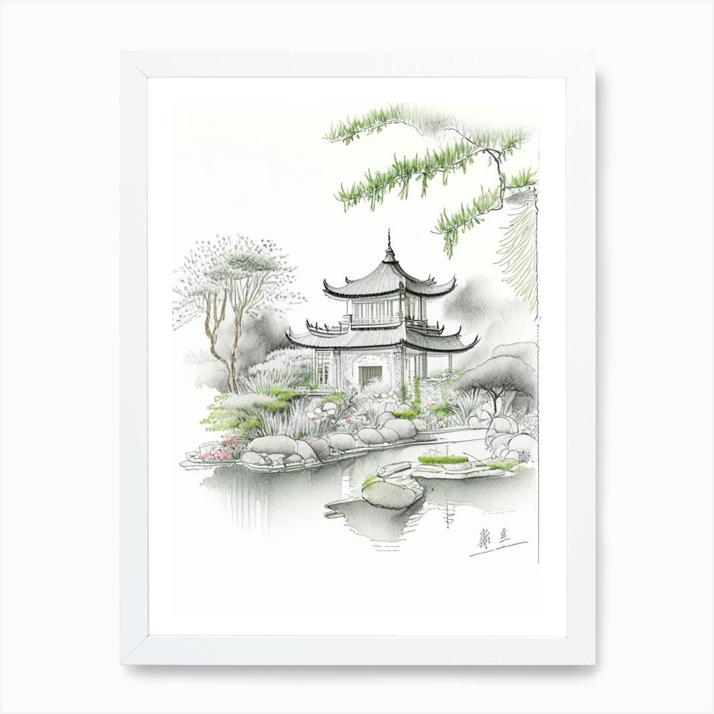 Chinese Gardens Sketch Series by karmaela on DeviantArt