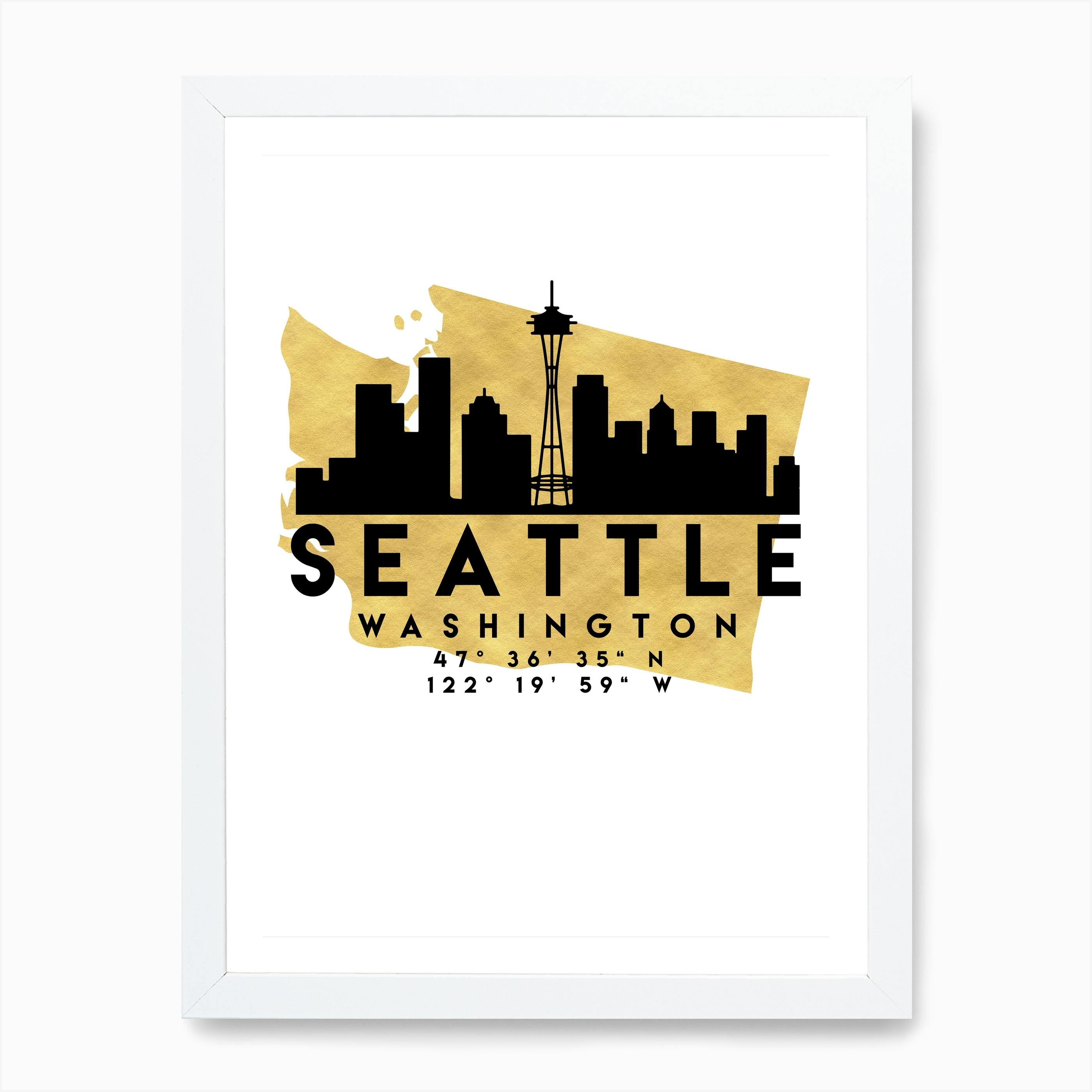 Minimalist Print Wall Art Print Seattle Print Seattle Poster Wall Art