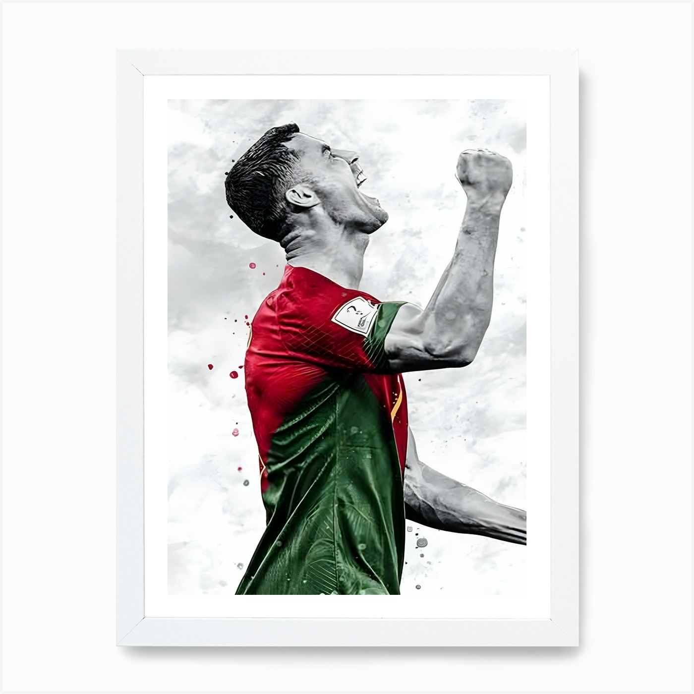 Lionel Messi Cristiano Ronaldo posters & prints by KunStudio