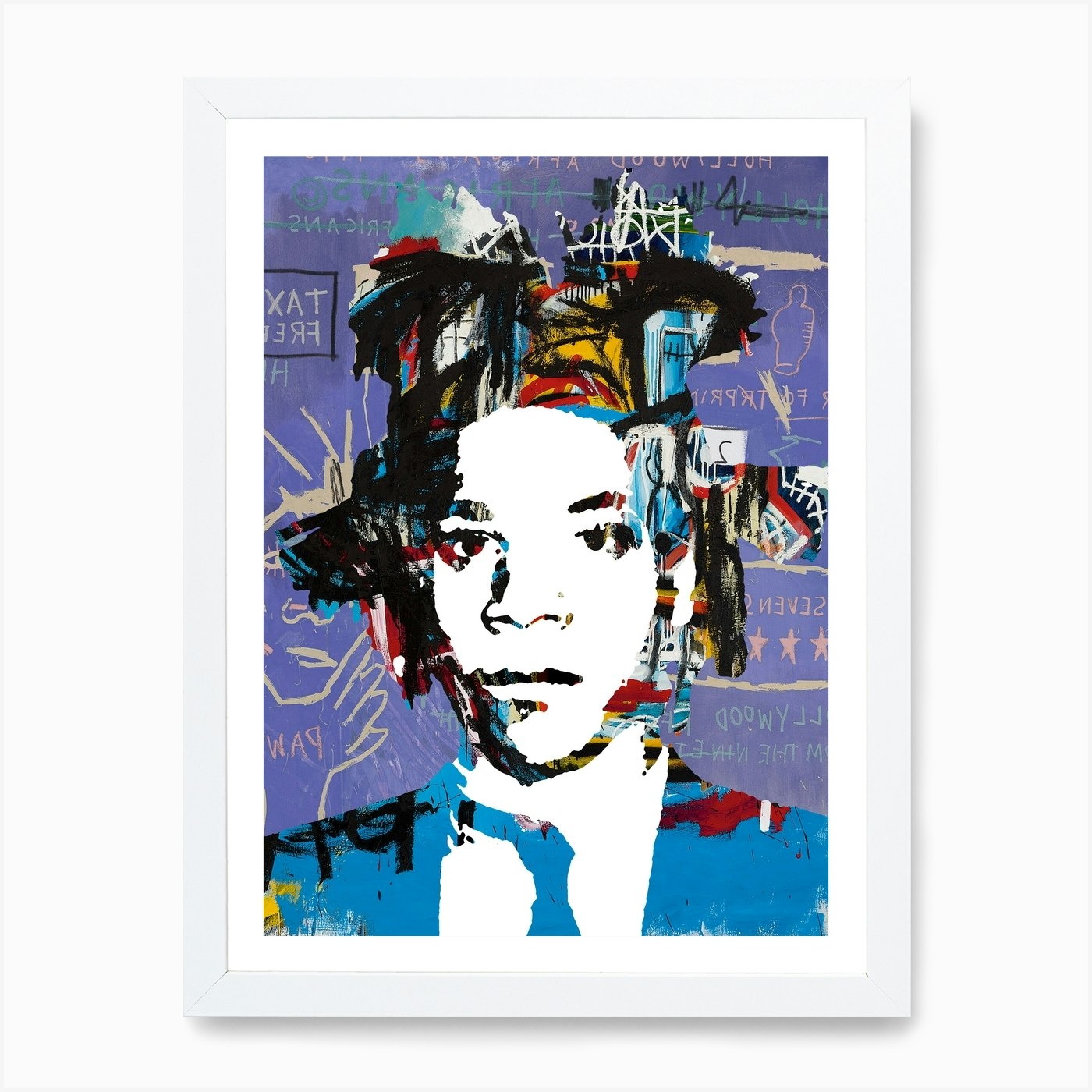 auteur Floreren strijd Basquiat Pop Art Art Print by The Pop Art Factory - Fy