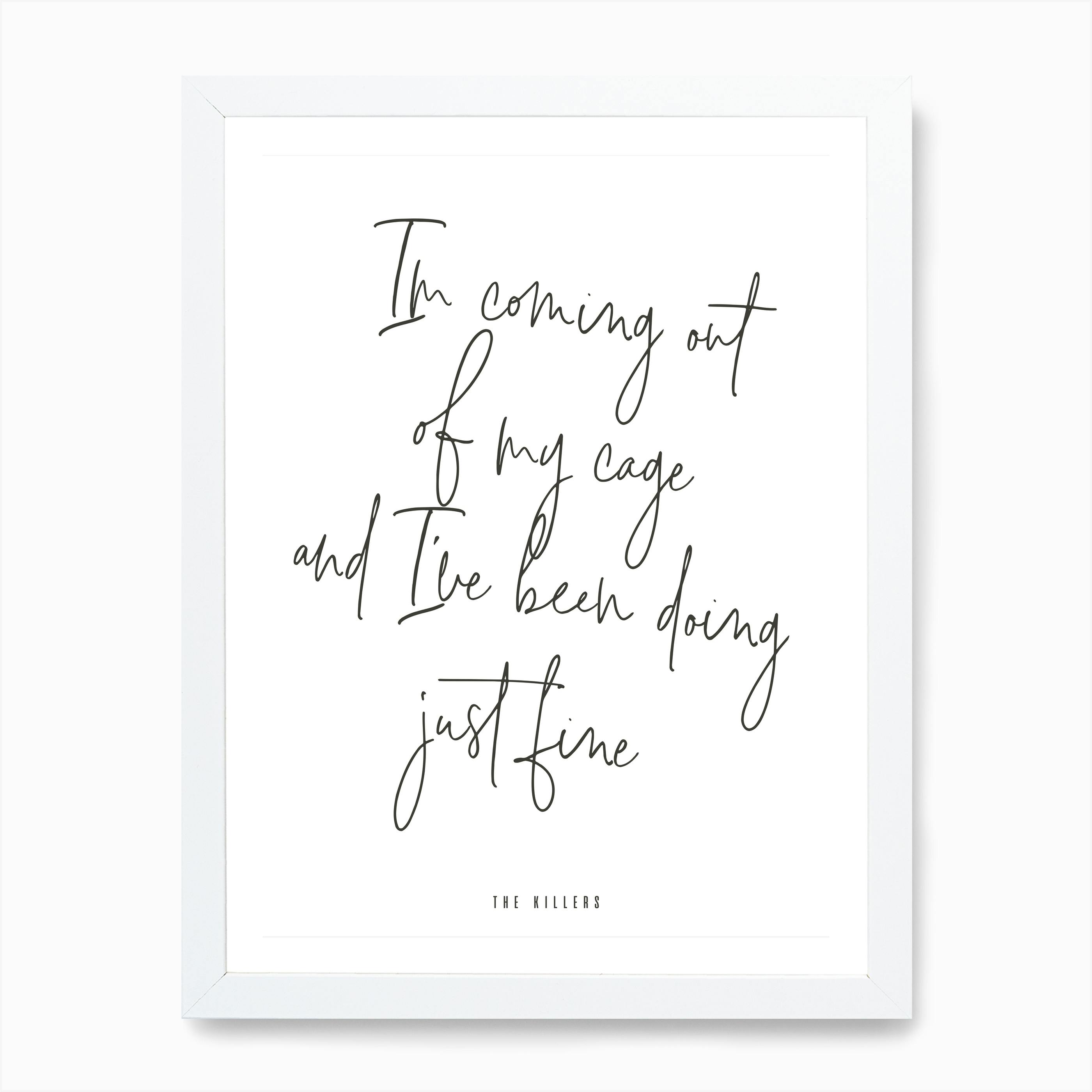 Yes Feminist Quote Print Poster Rose Gold Wall Art