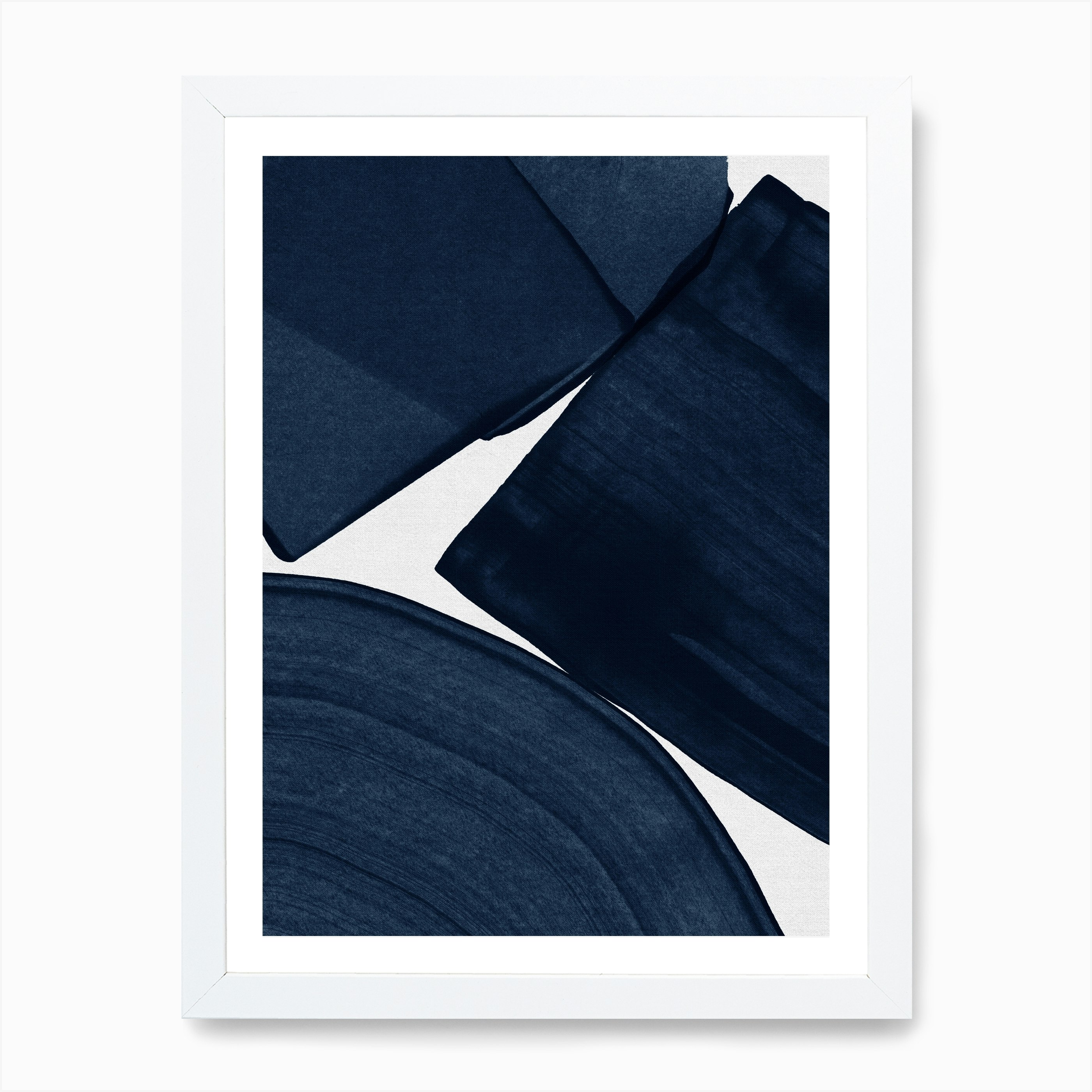 Minimalist Painting Blue Ii Art Print by Orara Studio - Fy