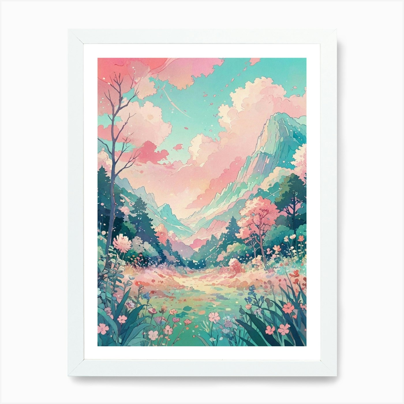 Cherry Blossoms 11 Art Print Framed Framed Wall Art Poster Canvas Print Picture - Picture 3 of 4
