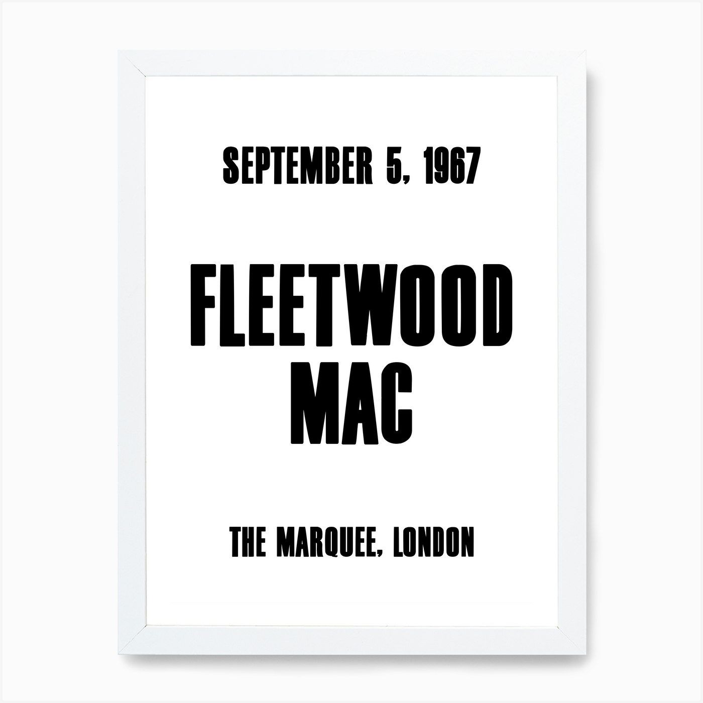 Fleetwood Mac 1967 Concert Poster Art Print By Mambo Fy