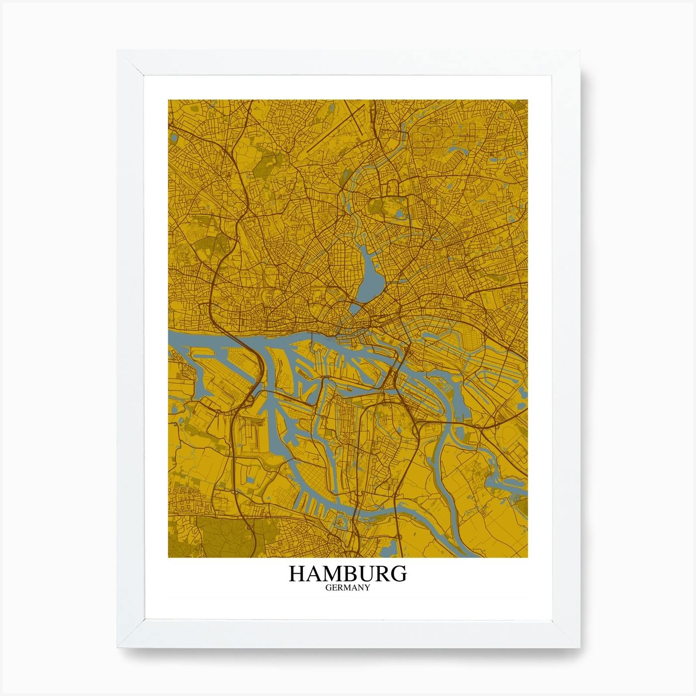 yellow and blue hamburgs
