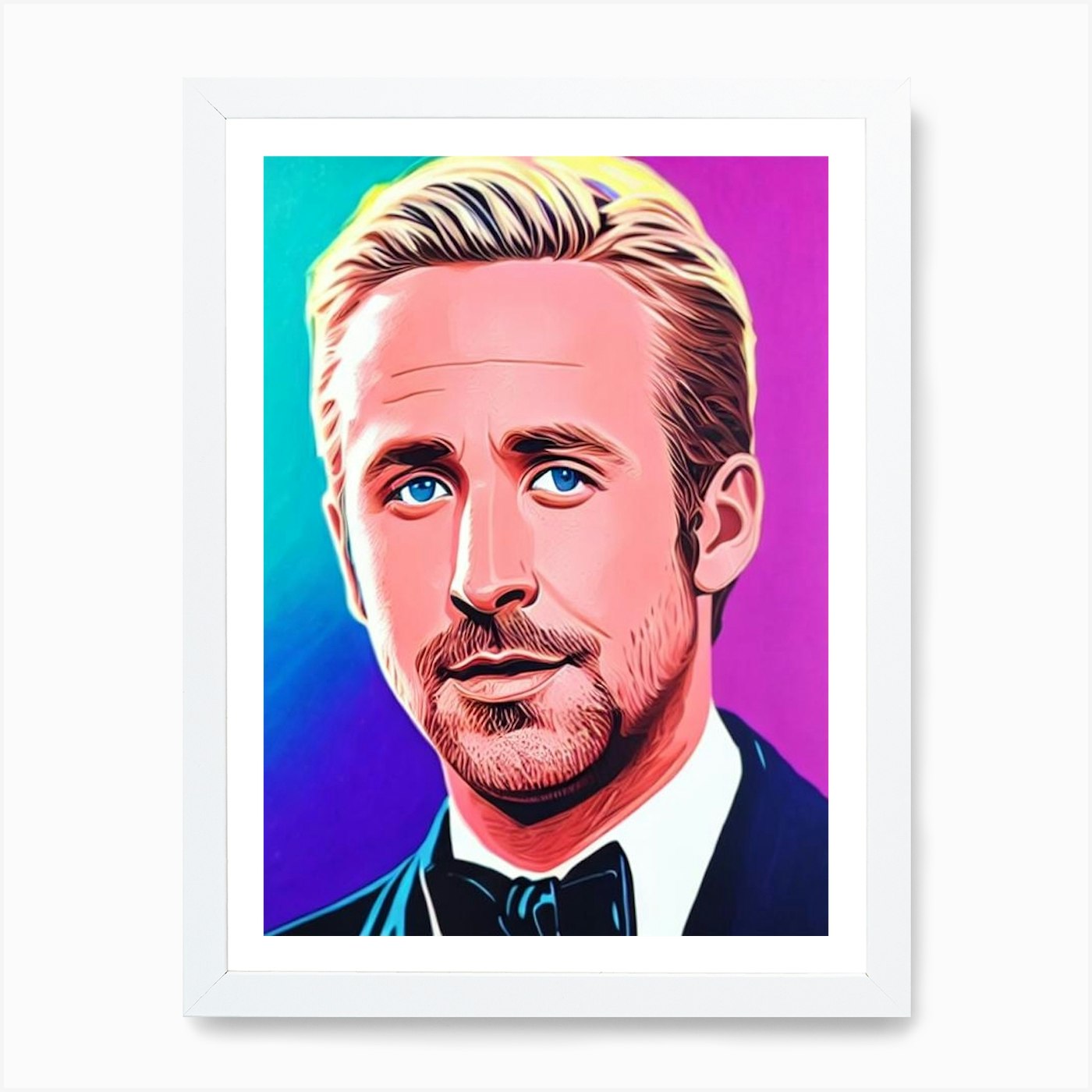  Ryan Reynolds Poster Canvas Prints Wall Art For Home Office  Decorations With Framed 16x12: Posters & Prints
