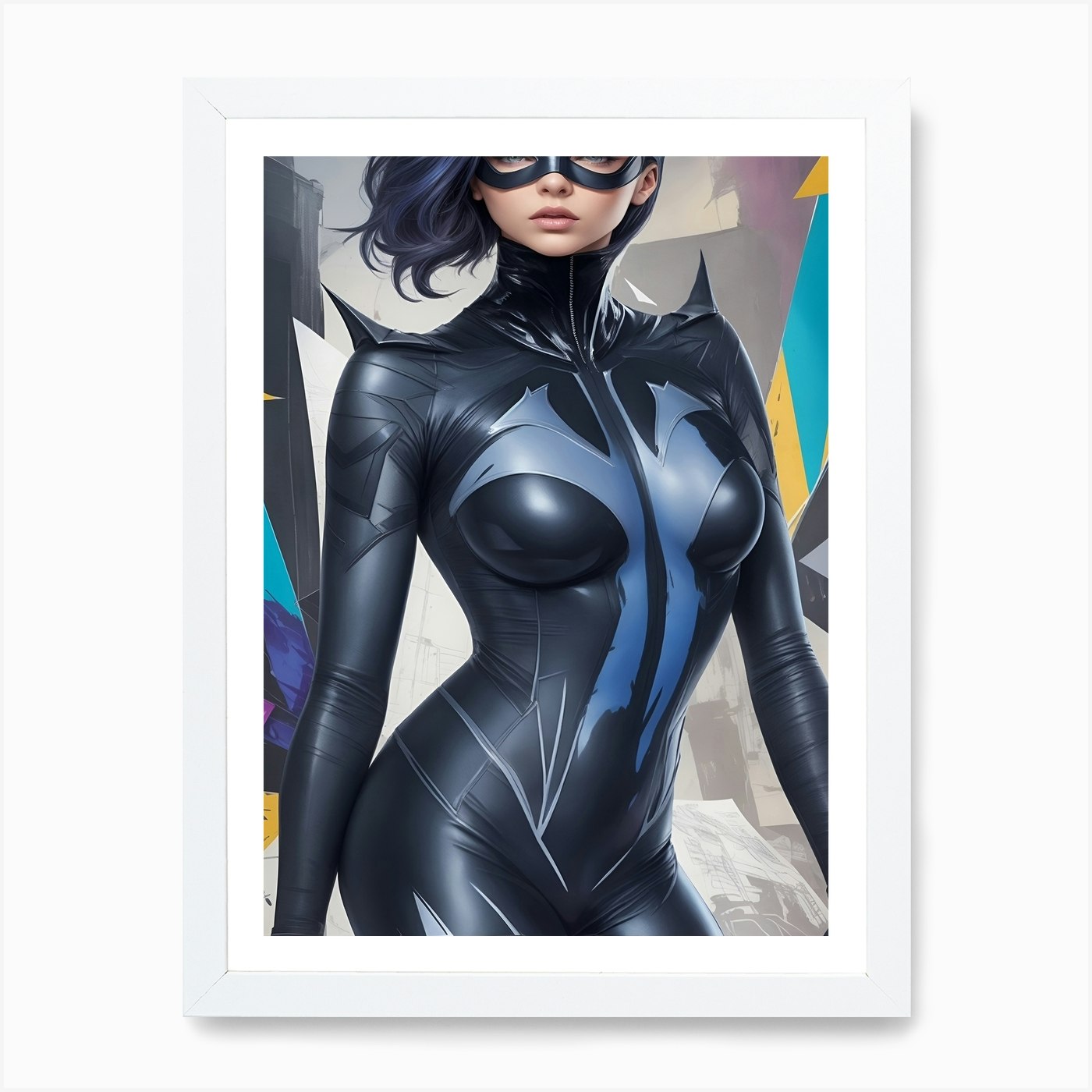 Catwoman (Fashion Expose) 1 Art Pri Framed Wall Art Poster Canvas Print Picture - Picture 3 of 4