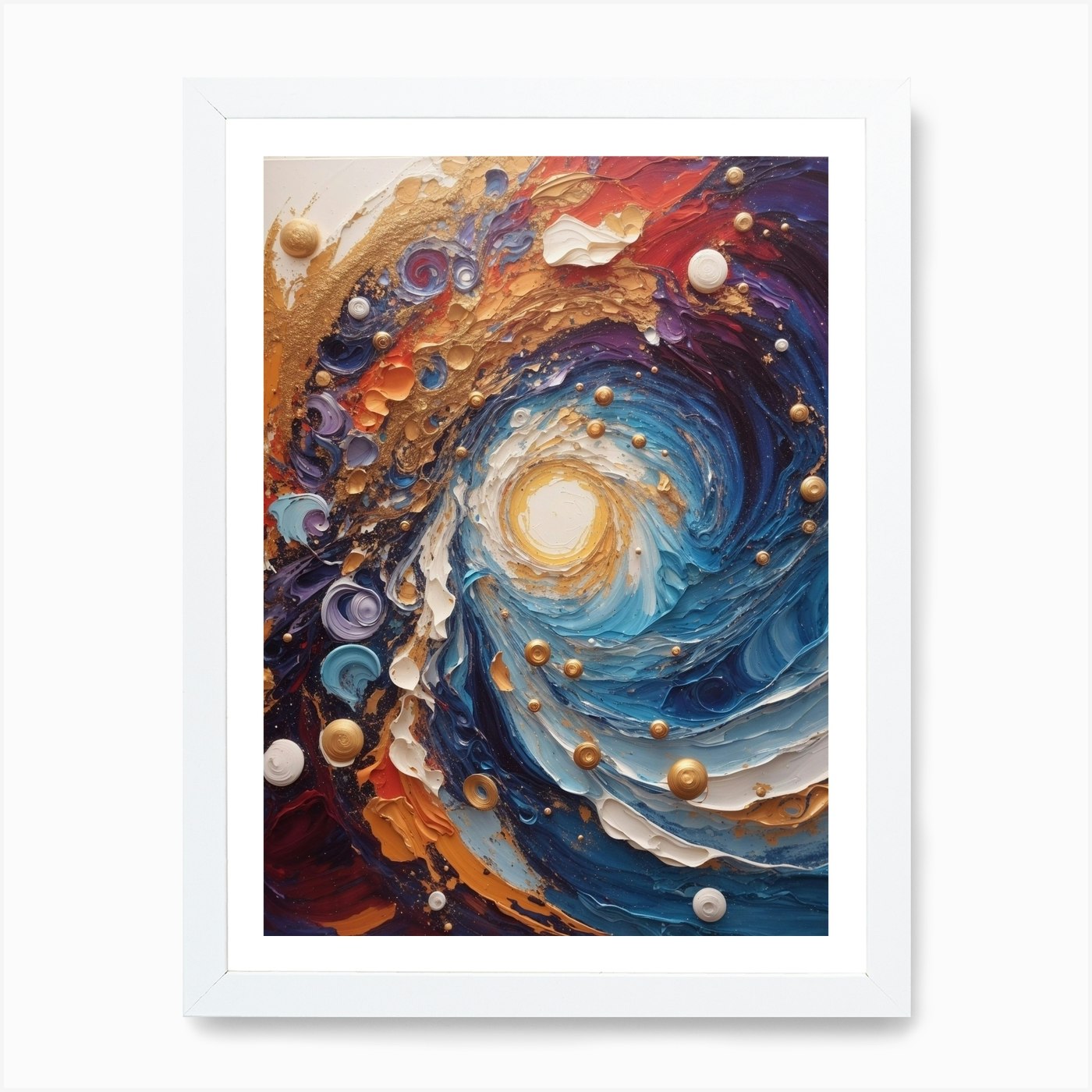 Pintura abstracta 14 impresión artística enmarcada arte de pared póster lienzo impresión cuadro - Imagen 3 de 4