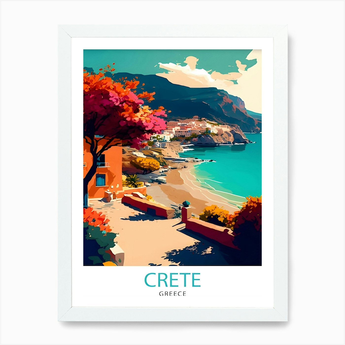 Capri Italy Travel Poster 3 Art Print
